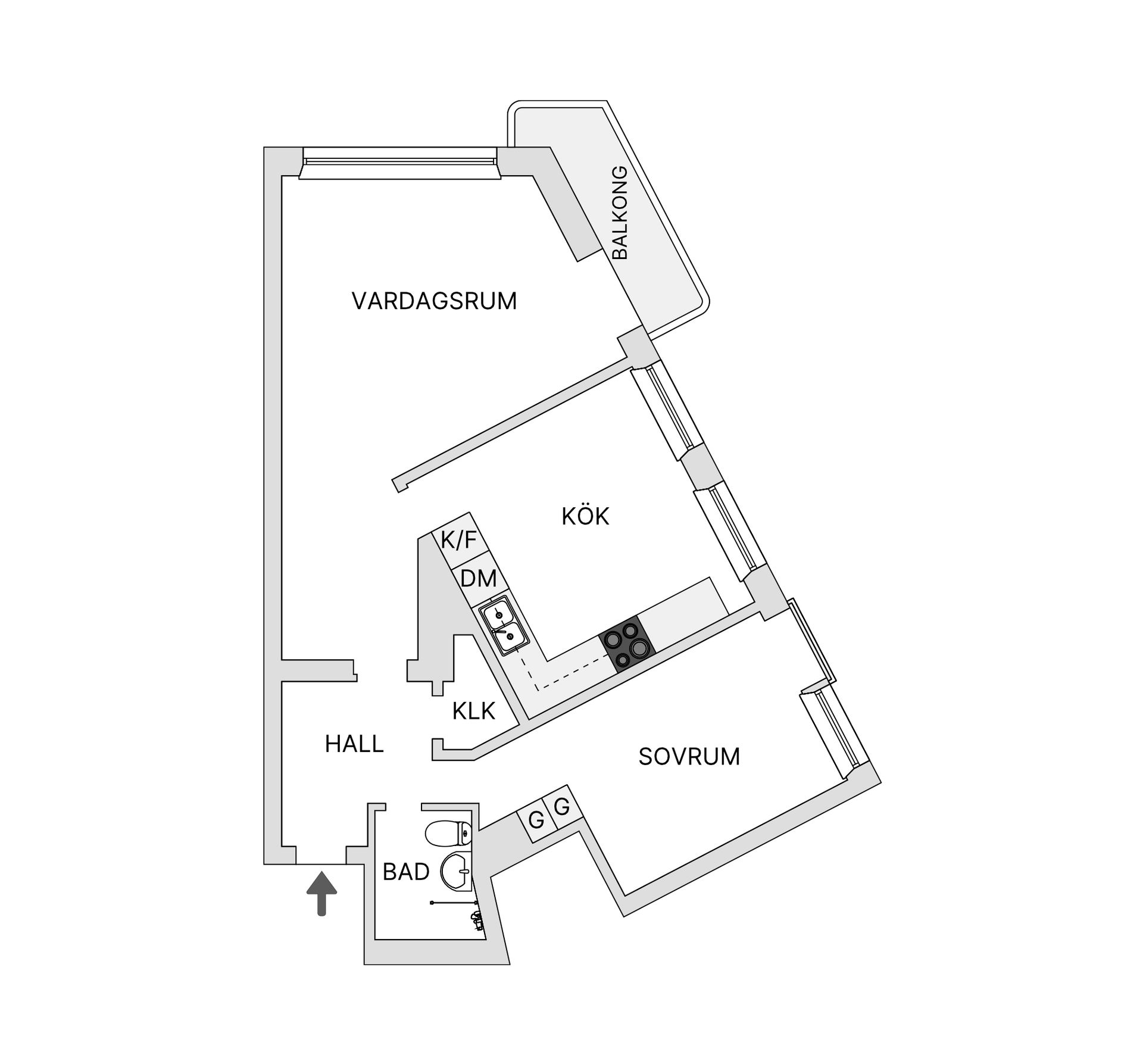 Bostadsrätt, Lantmannagatan 3B, Nobeltorget, Malmö