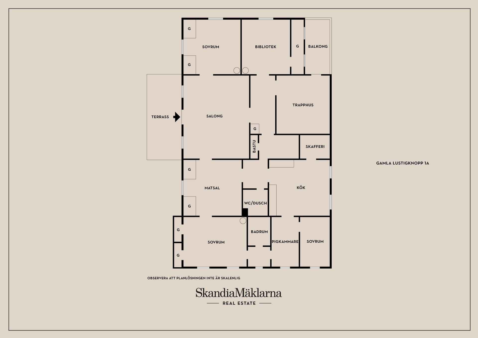 Bostadsrätt, Gamla Lustigknopp 1A, Lustigknopp, Falun