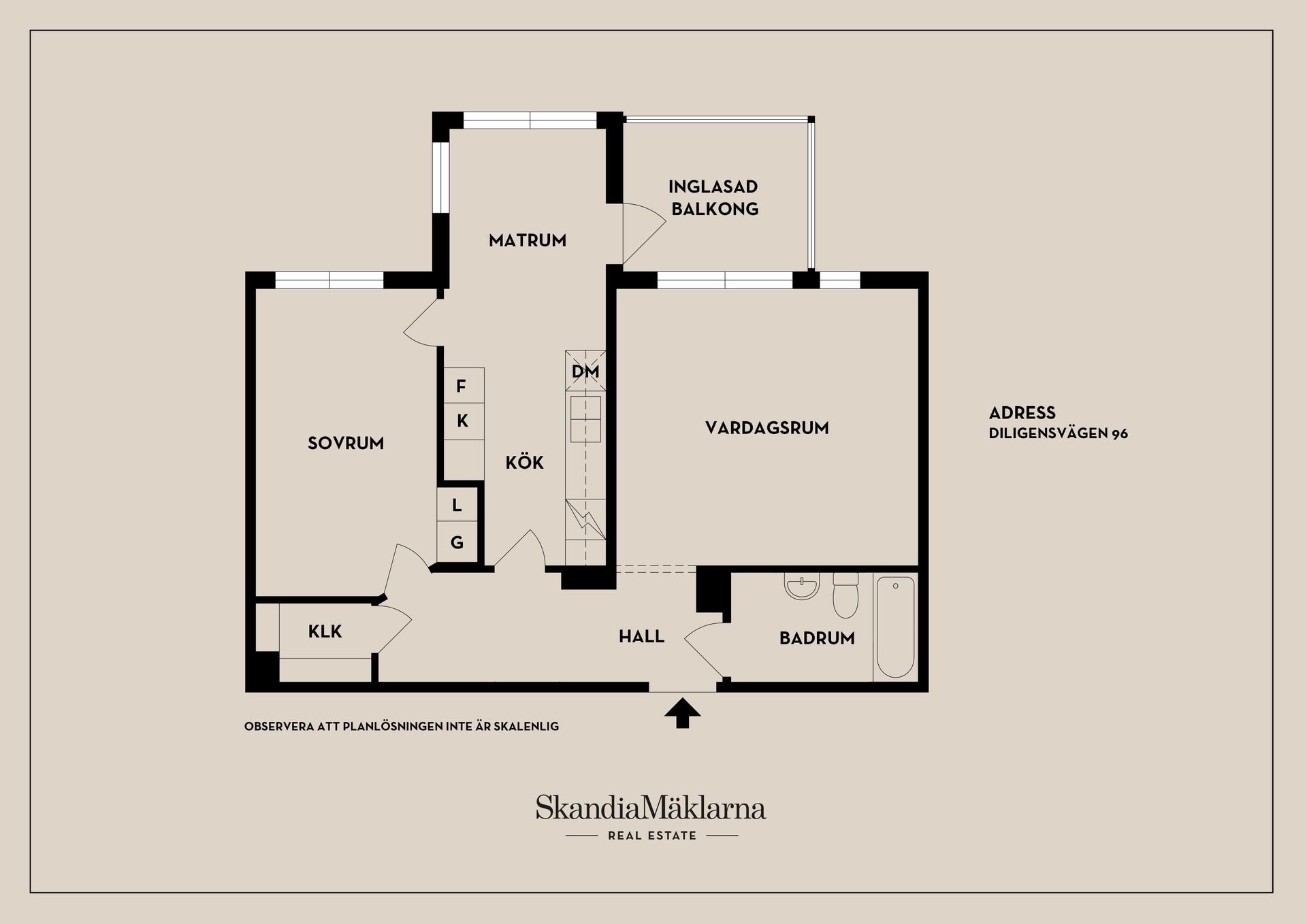 Bostadsrätt, Diligensvägen 96, Jarlaberg, Nacka