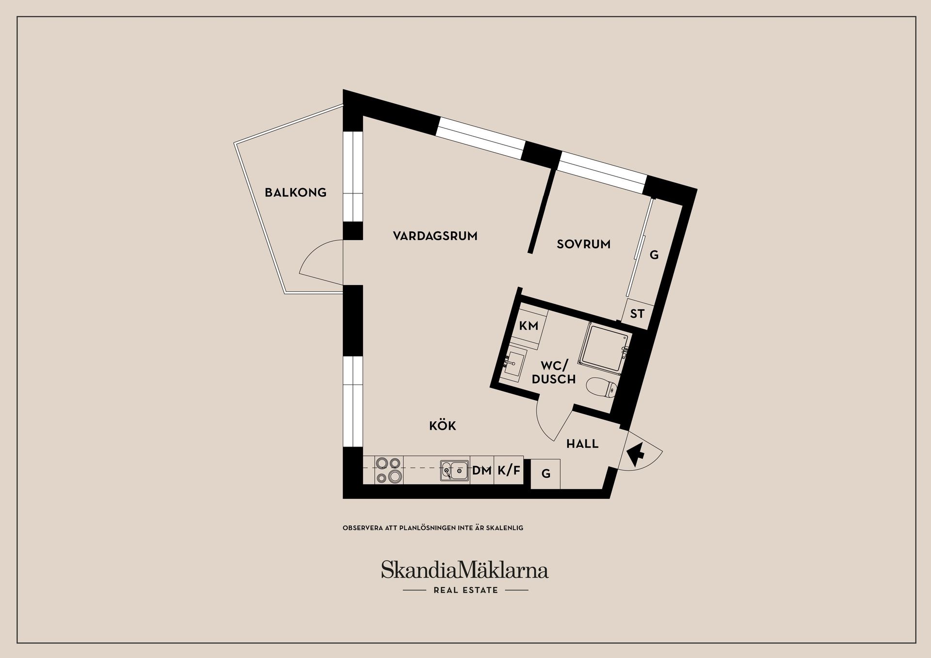 Bostadsrätt, Flygfältsvägen 13, våning 3, Barkarbystaden, Järfälla