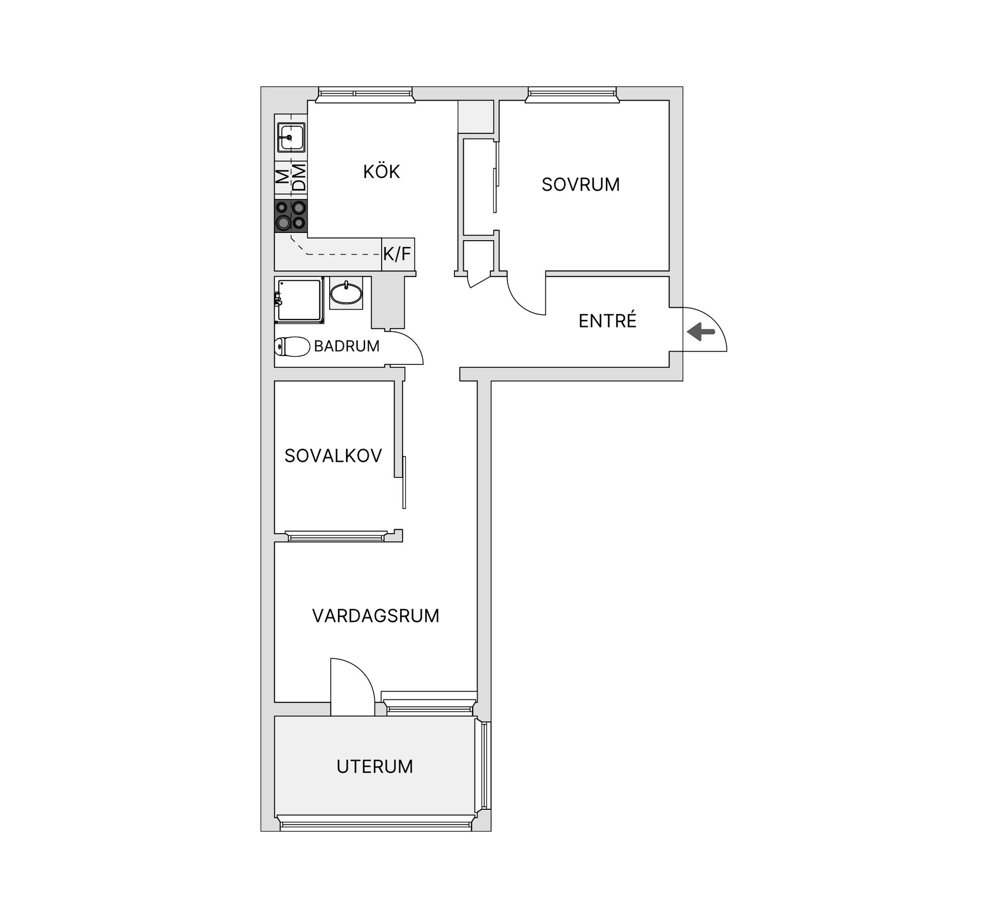 Bostadsrätt, Gamla Strandlinjen 4 C, Centrala Partille, Partille