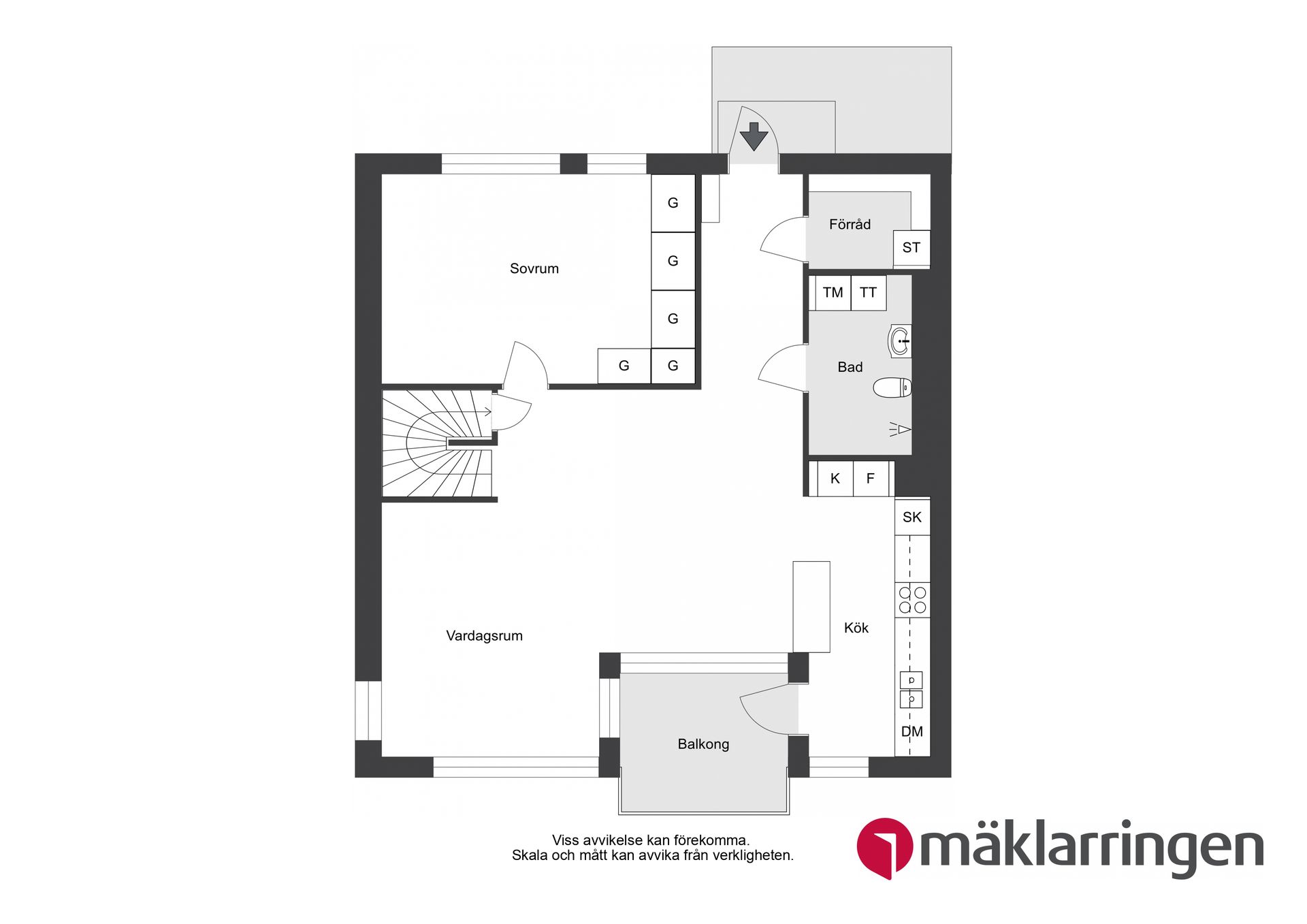 Bostadsrätt, Majorsvägen 7A, Barkarbystaden, Järfälla