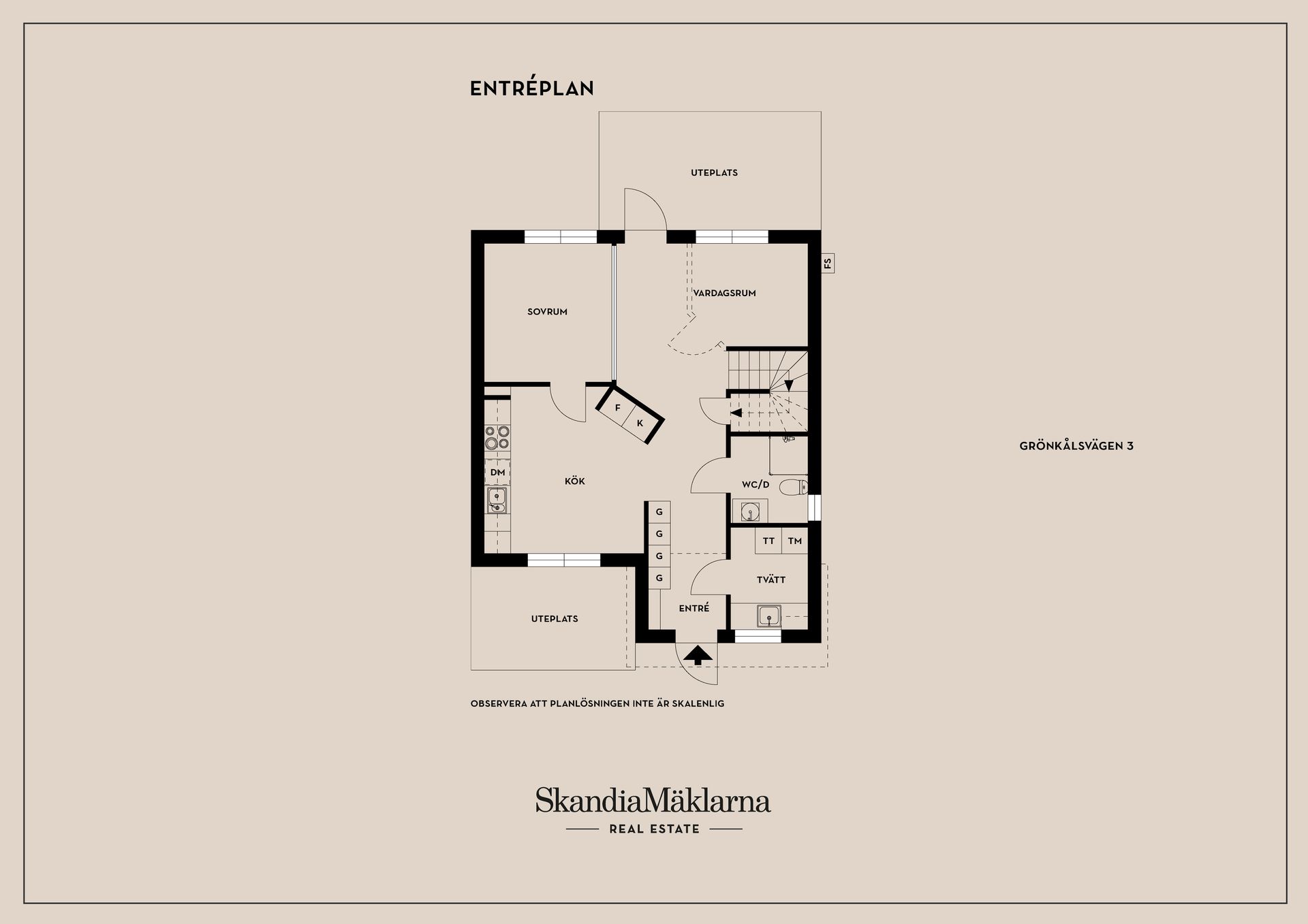 Radhus, Grönkålsvägen 3, Ekängen, Linköping