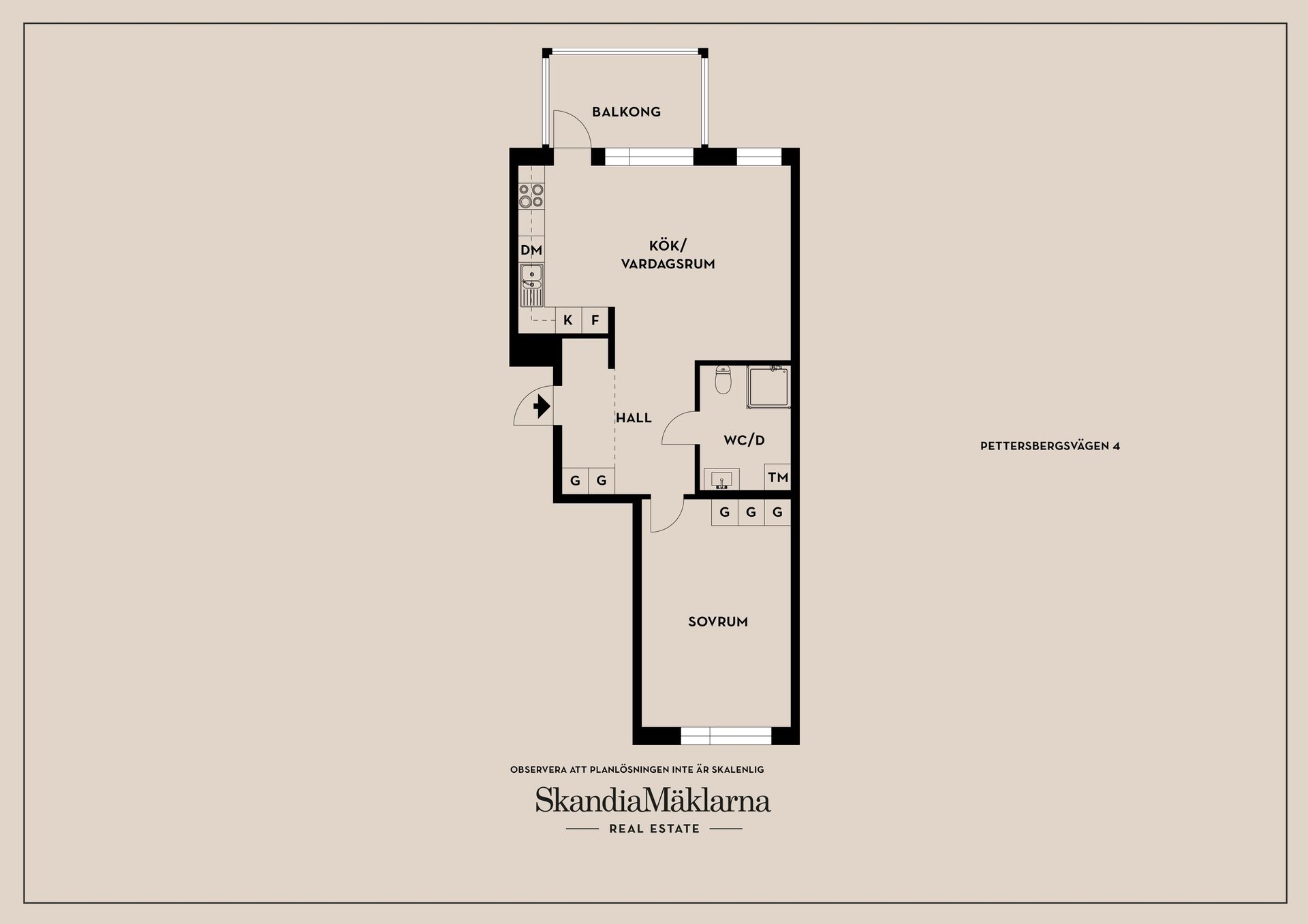 Bostadsrätt, Pettersbergsvägen 4, Norrboda - Kungsängen, Upplands-Bro