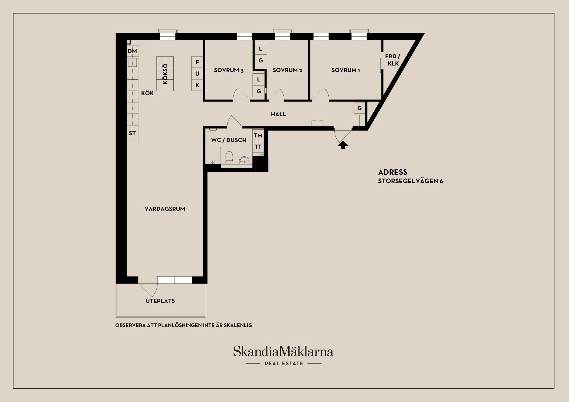 Bostadsrätt, Storsegelvägen 6, Gröndal, Stockholm
