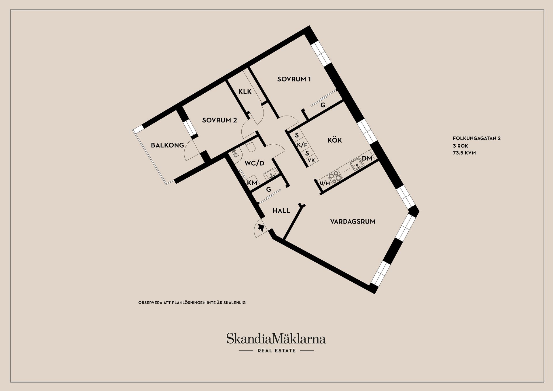 Bostadsrätt, Folkungagatan 2, Gottfridsberg, Linköping