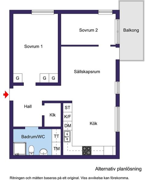 Bostadsrätt, Flygvillevägen 17, 2tr, Hägernäs Strand, Täby
