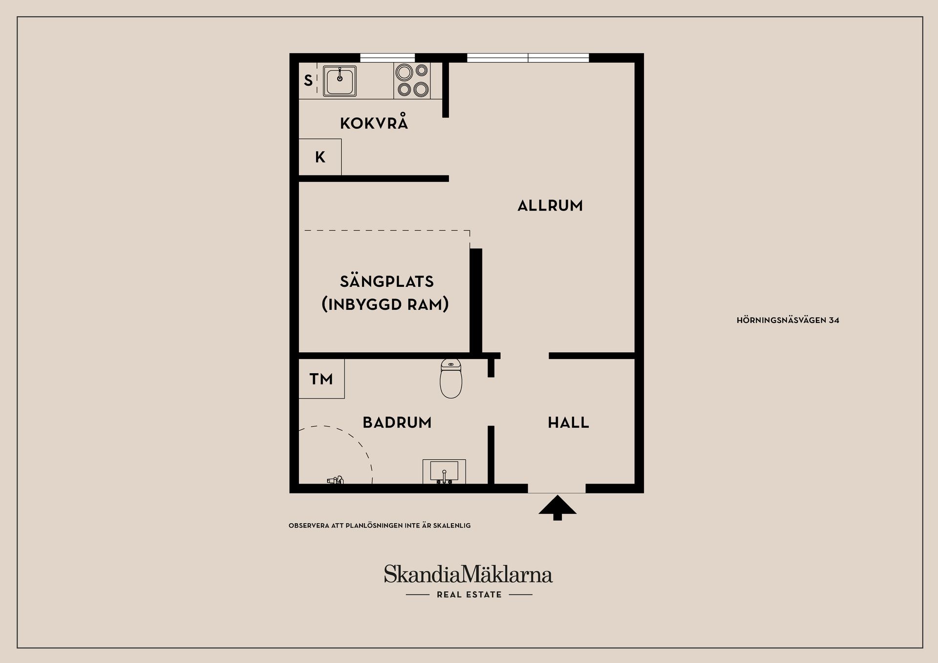 Bostadsrätt, Hörningsnäsvägen 34, Centrala Huddinge, Huddinge