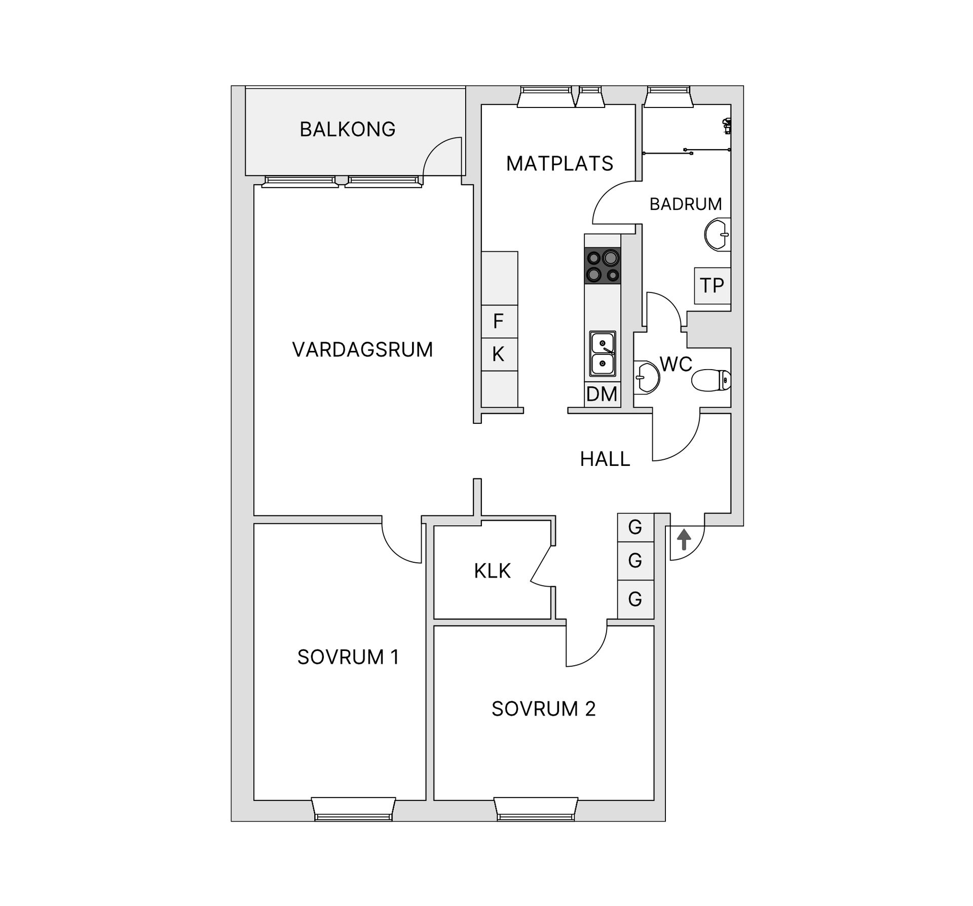 Bostadsrätt, Granitvägen 7B, Tyresö Centrum, Tyresö