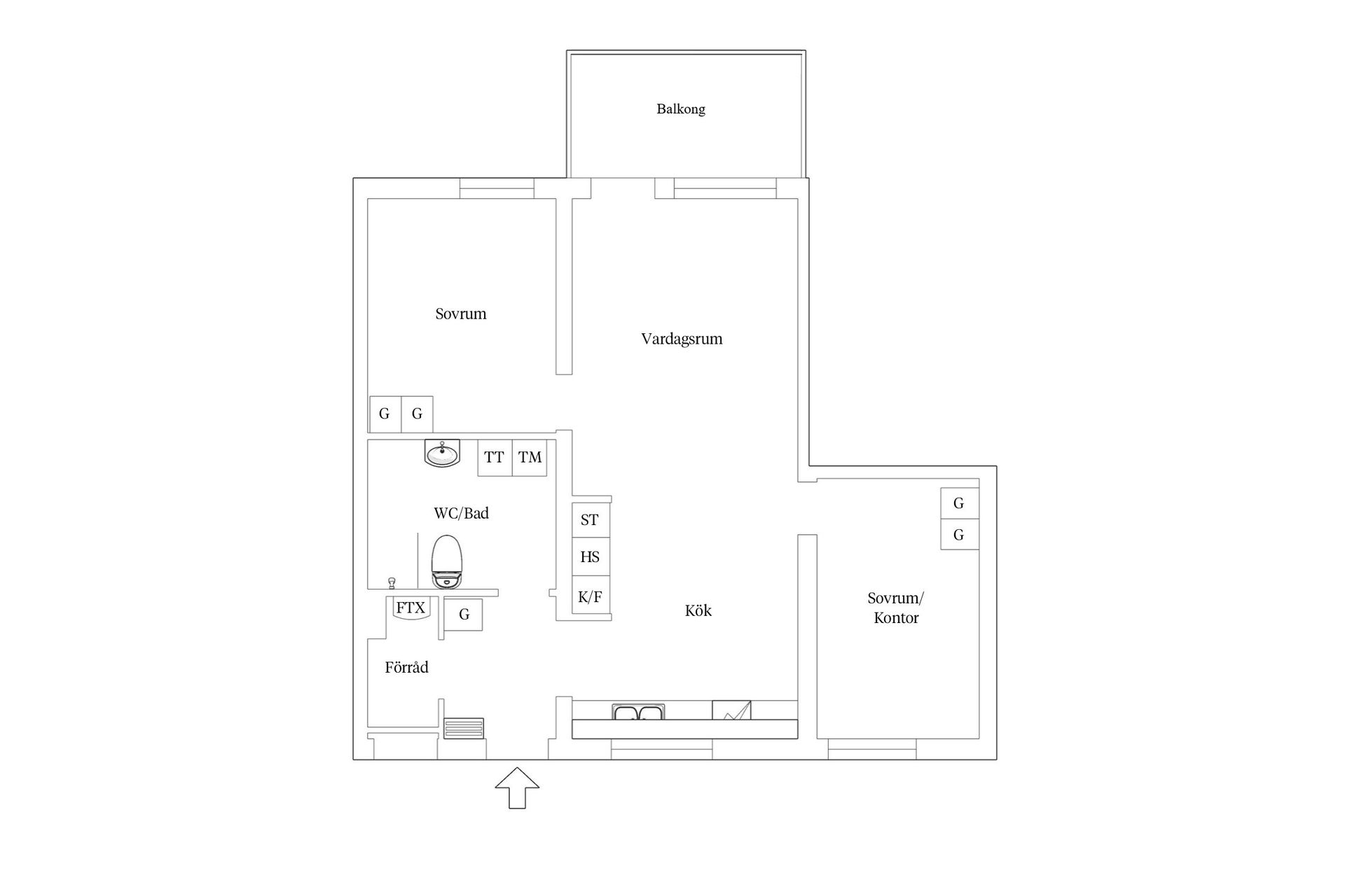 Bostadsrätt, Krondikesvägen 96B, Marielund, Östersund