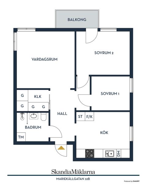 Bostadsrätt, Mariekällgatan 32B, Mariekäll, Södertälje