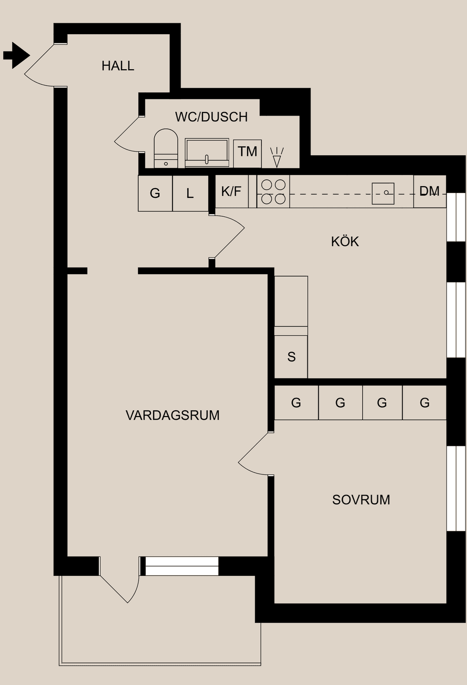 Bostadsrätt, Smedstugugatan 14, Haga, Norrköping