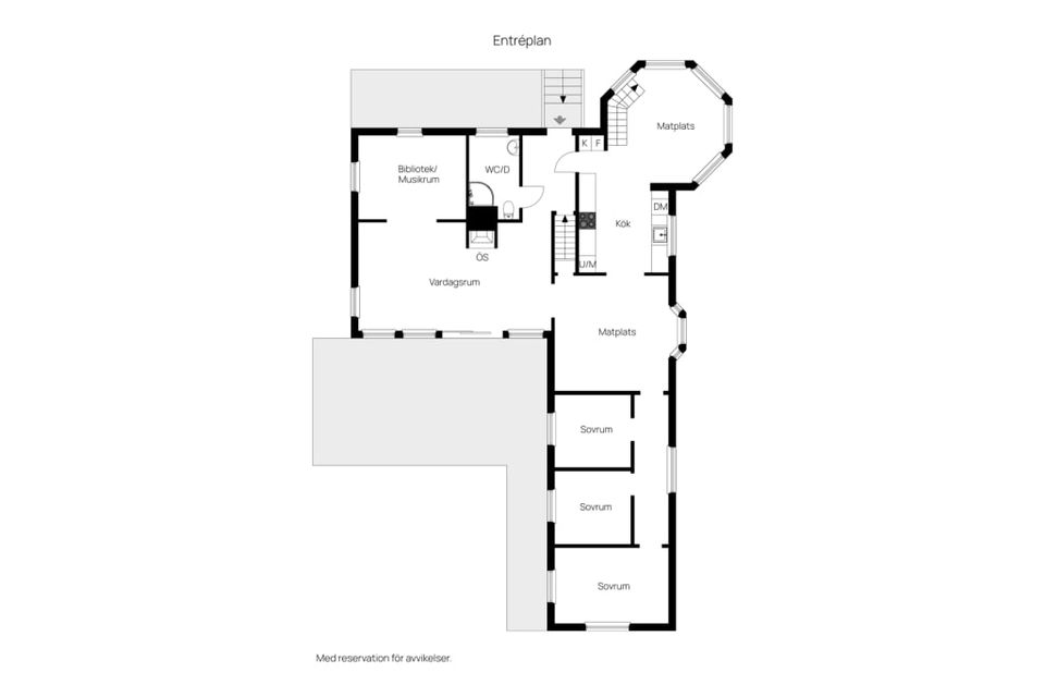 Villa, Plogvägen 1A, Näsby park - Sjösidan, Täby