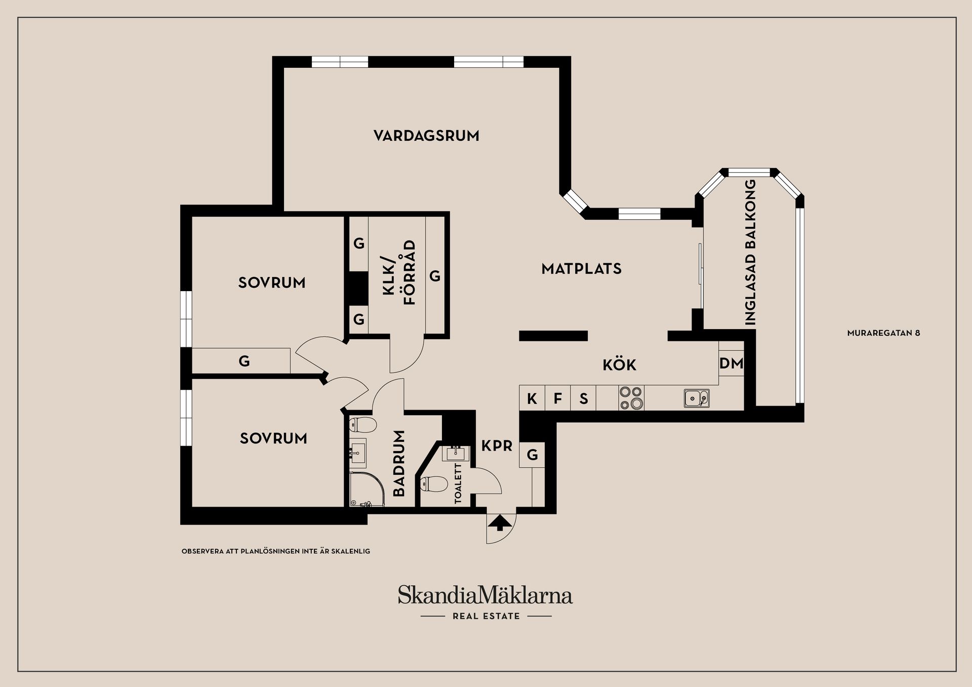 Bostadsrätt, Muraregatan 8, Kvarnberget, Karlstad