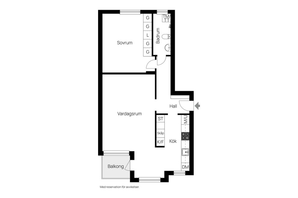 Bostadsrätt, Smedstugugatan 20b, Haga, Norrköping