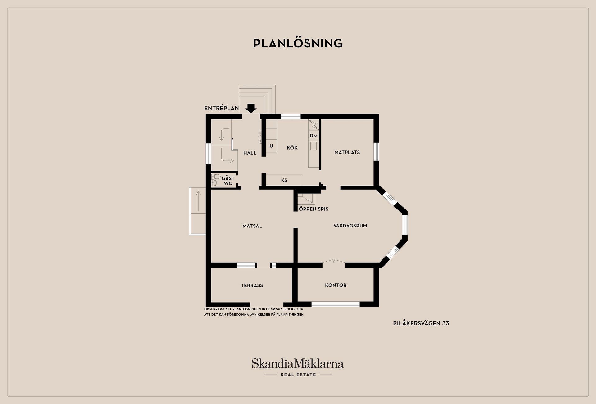 Villa, Pilåkersvägen 33, Solbacken, Malmö