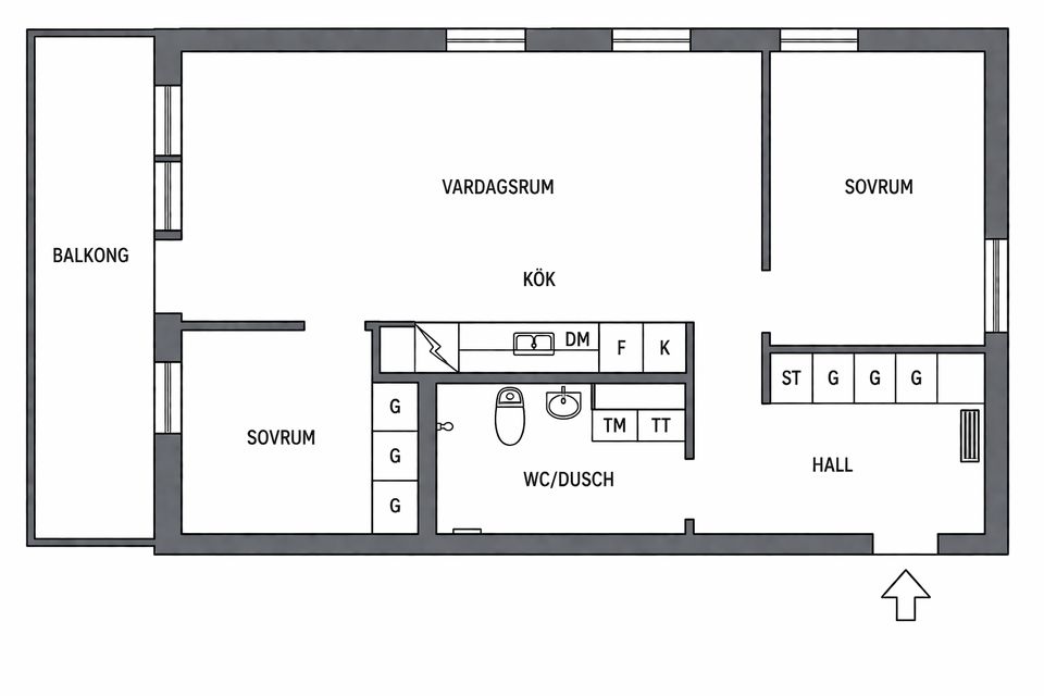 Bostadsrätt, Slottsgatan 42, Jönköping Öster, Jönköping