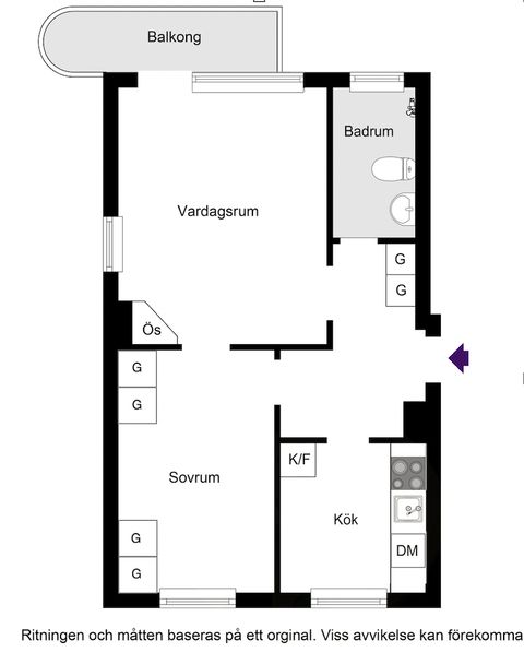 Bostadsrätt, Spångavägen 14, Bromma / Riksby, Stockholm