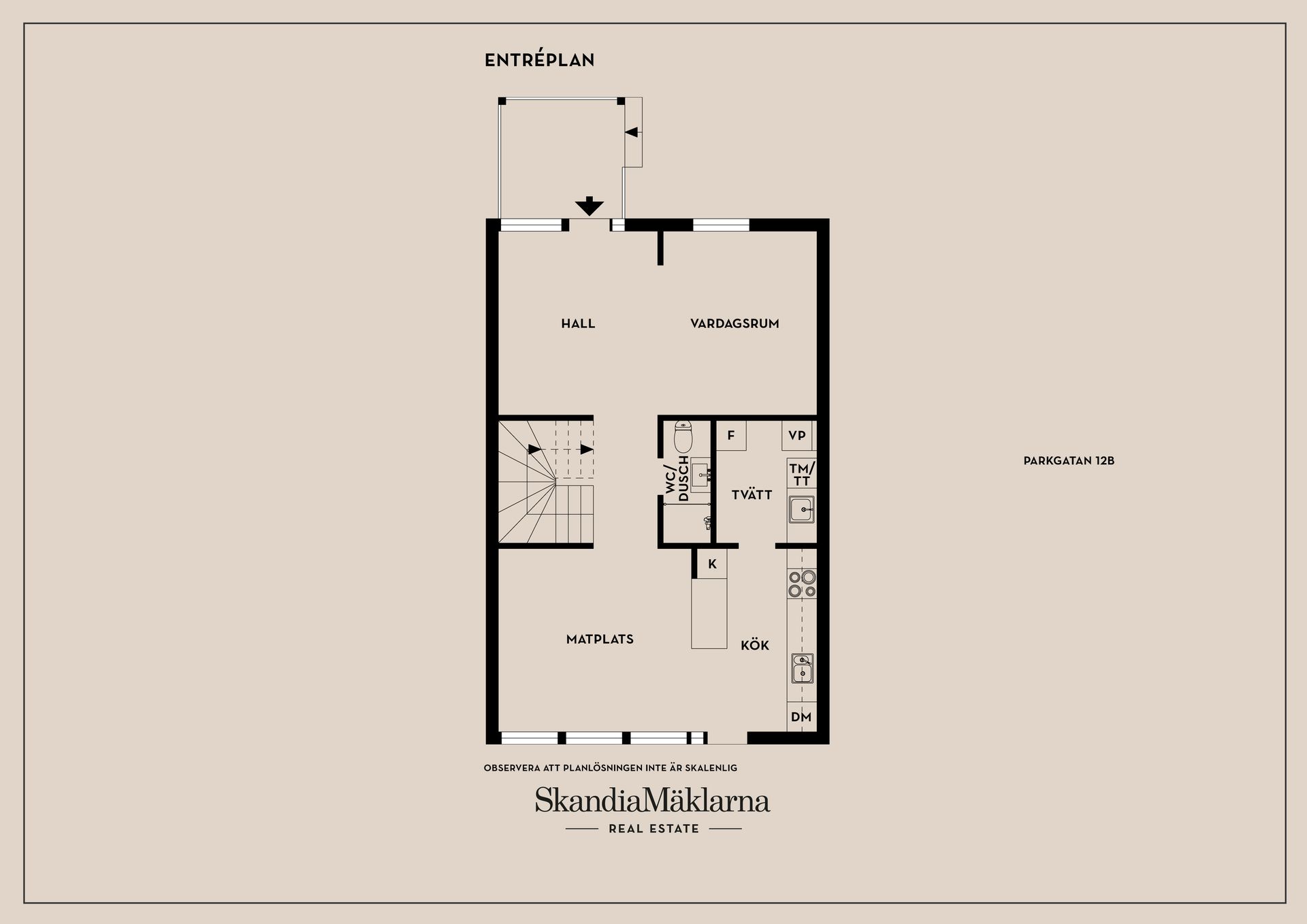 Radhus, Parkgatan 12B, Mjölby