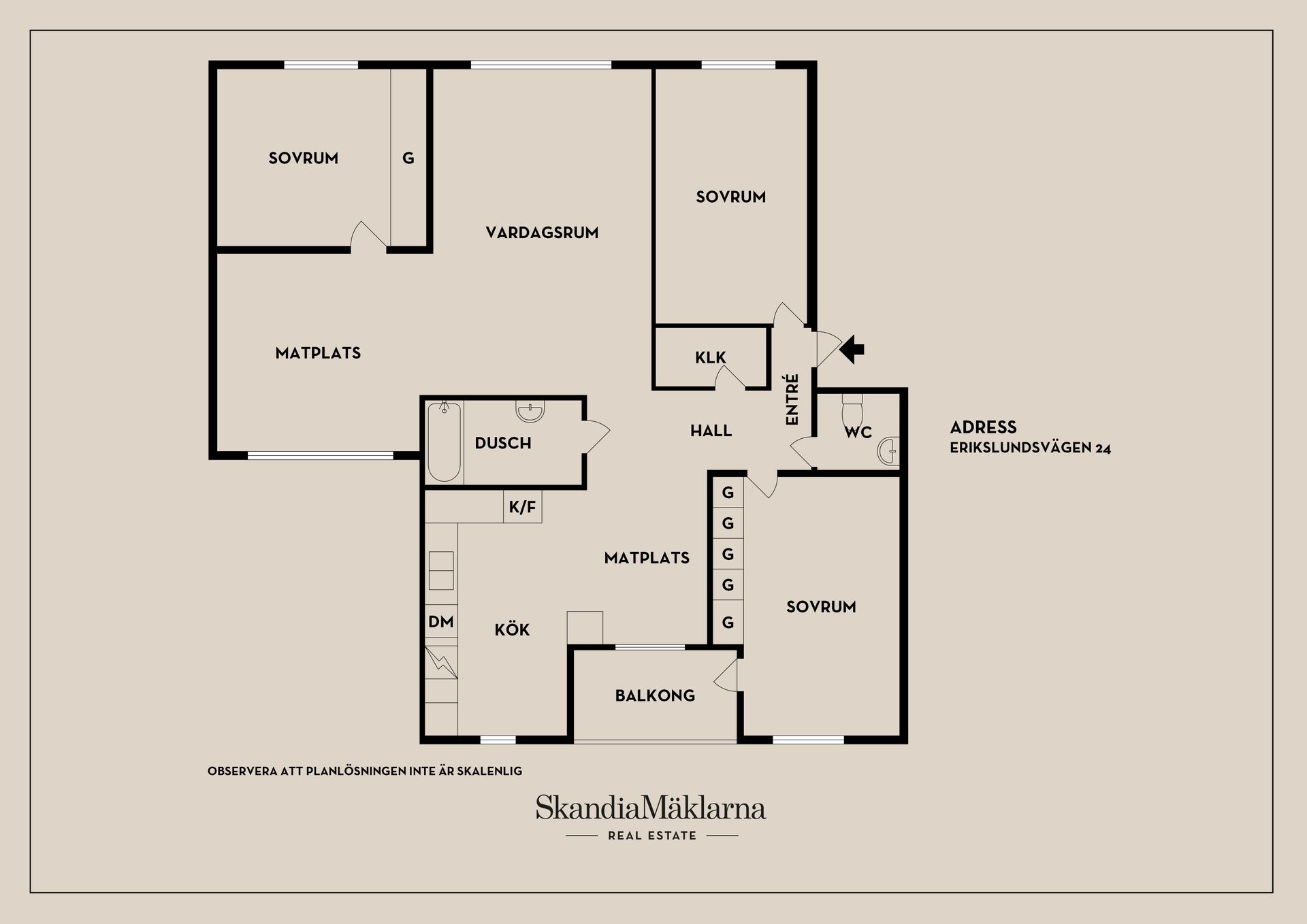 Bostadsrätt, Erikslundsvägen 24, Nyköping