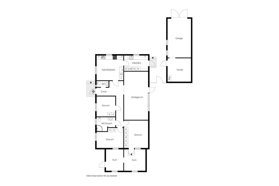Villa, Körsbärsvägen 2, Smålandsstenar, Gislaved