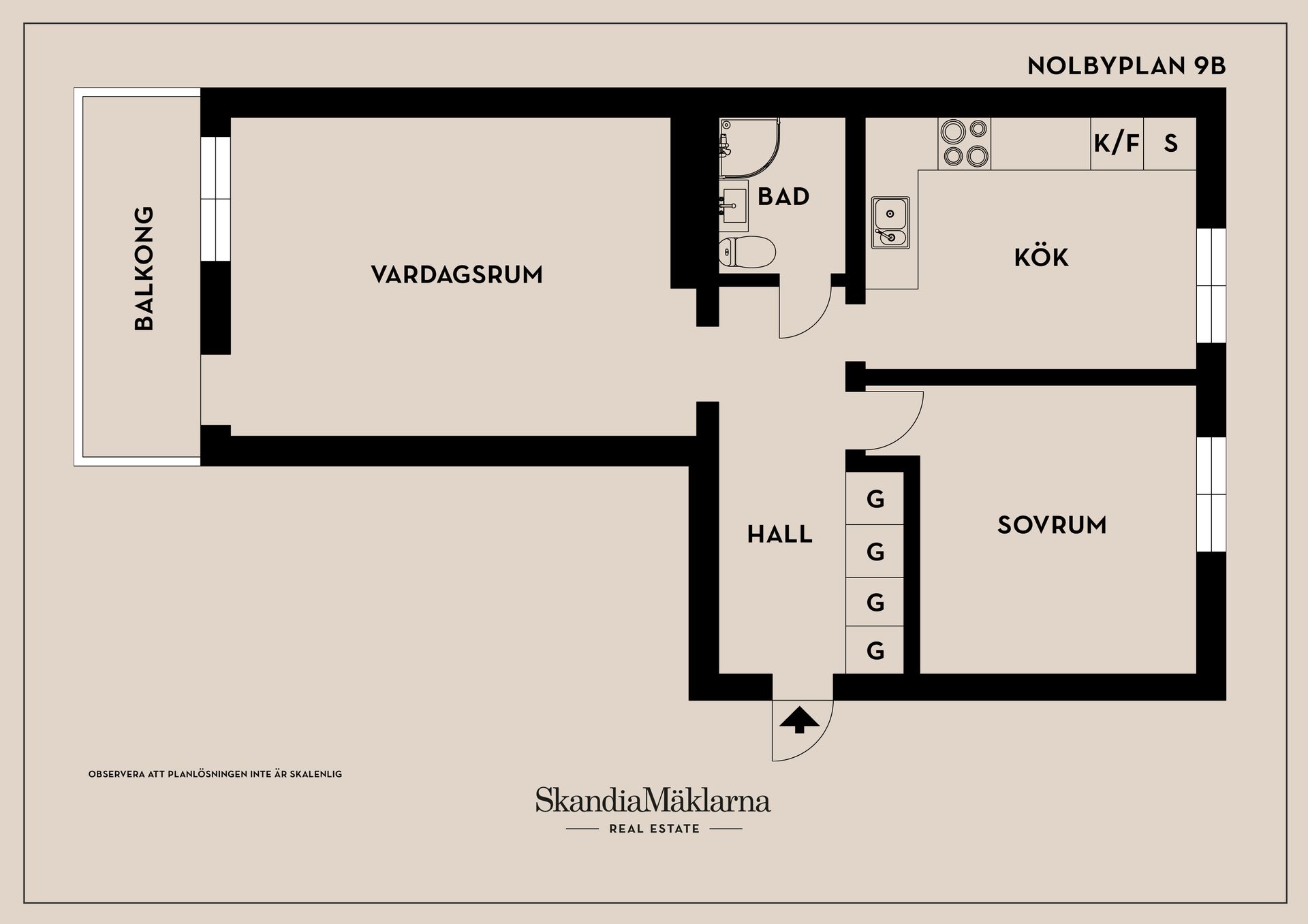 Bostadsrätt, Nolbyplan 9B, Norrstand, Karlstad