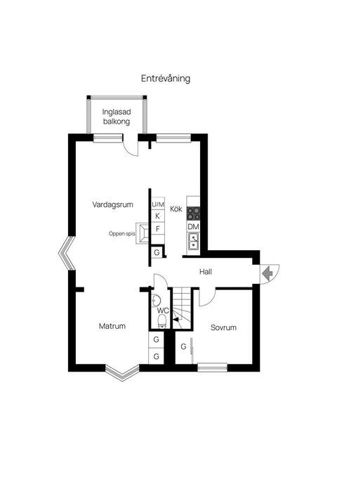 Bostadsrätt, Stengatan 12B, Centrum, Oskarshamn