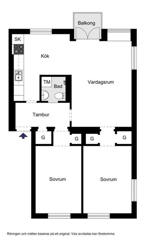 Bostadsrätt, Björkvägen 5A, Kristianstad - Parkstaden, Kristianstad