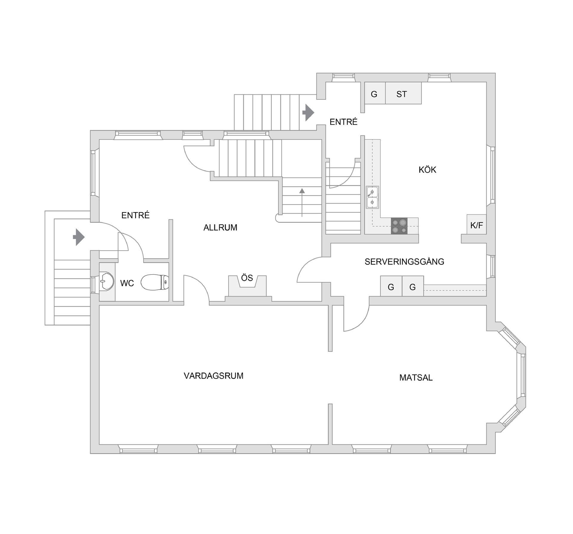 Villa, Norra Klaragatan 8, Klara, Karlstad