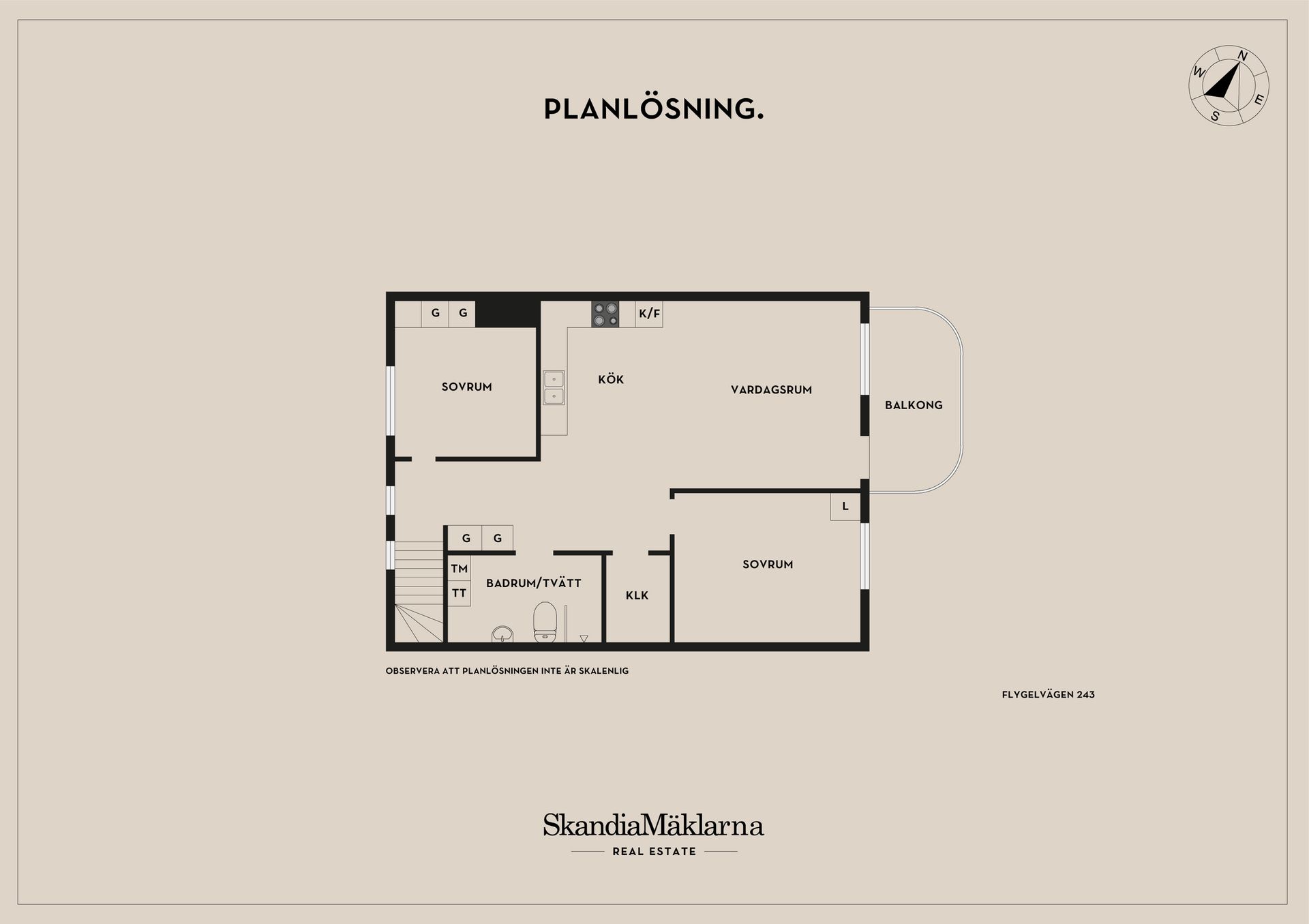 Bostadsrätt, Flygelvägen 243, Östra Torn, Lund