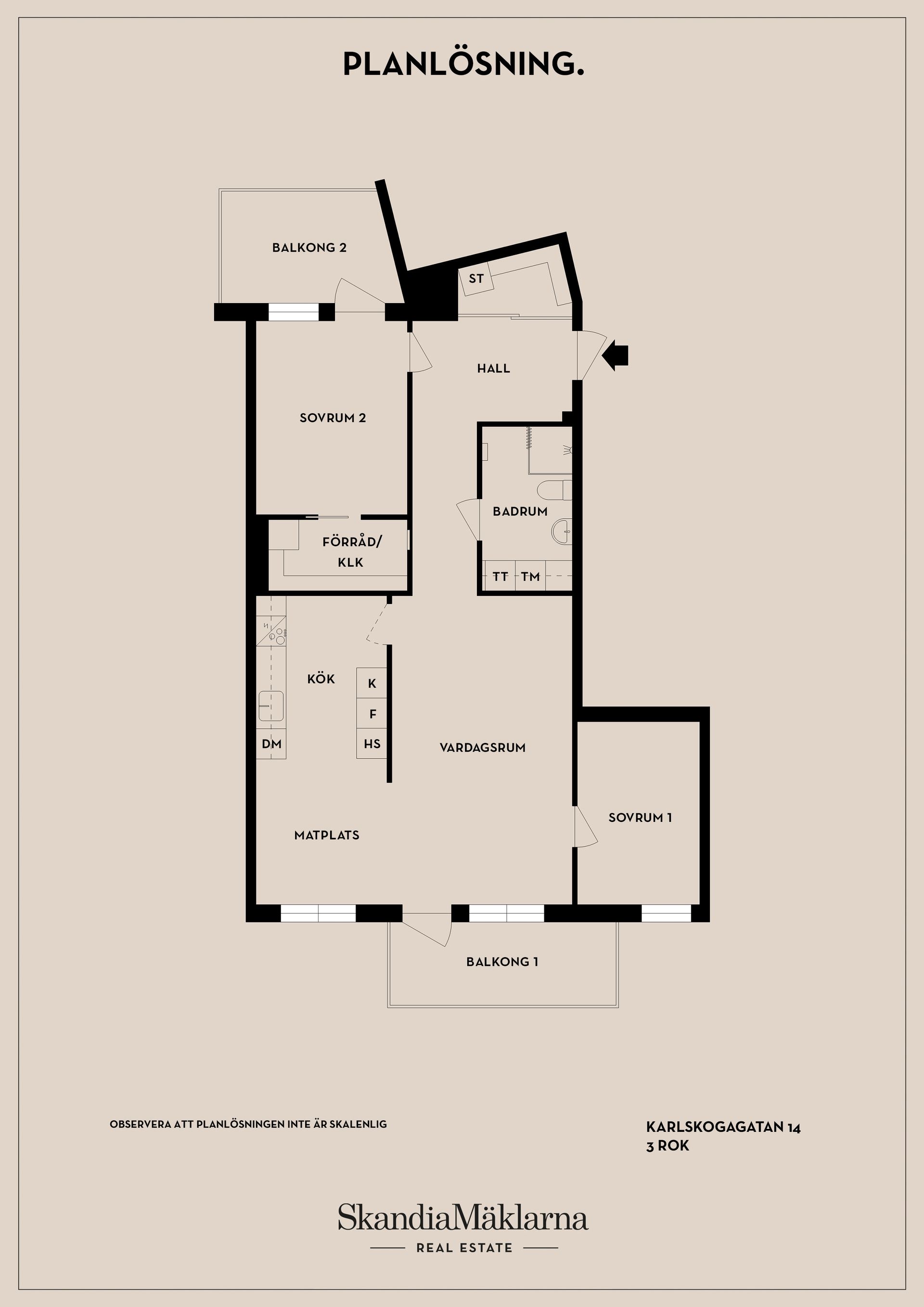 Bostadsrätt, Karlskogagatan 14, Farsta, Stockholm