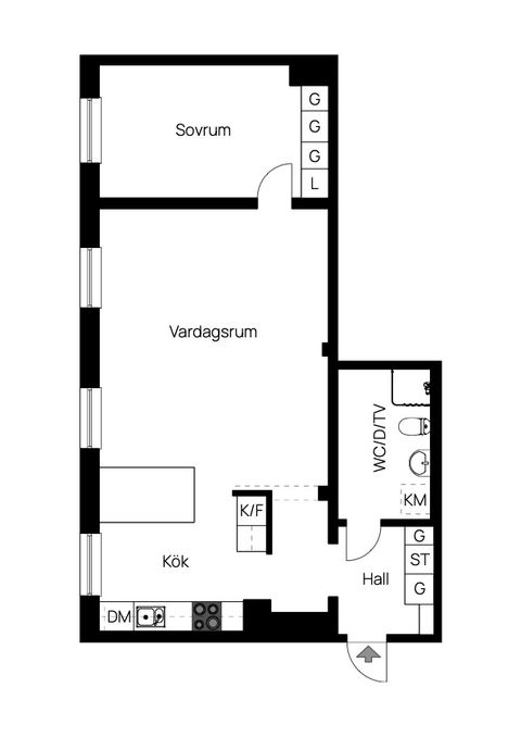 Bostadsrätt, Kungsgatan 7A, Centrum, Uppsala