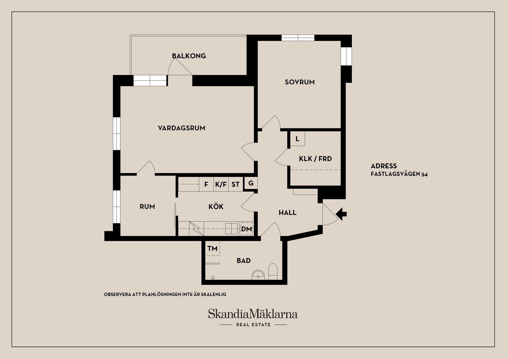 Bostadsrätt, Fastlagsvägen 54, Stockholm