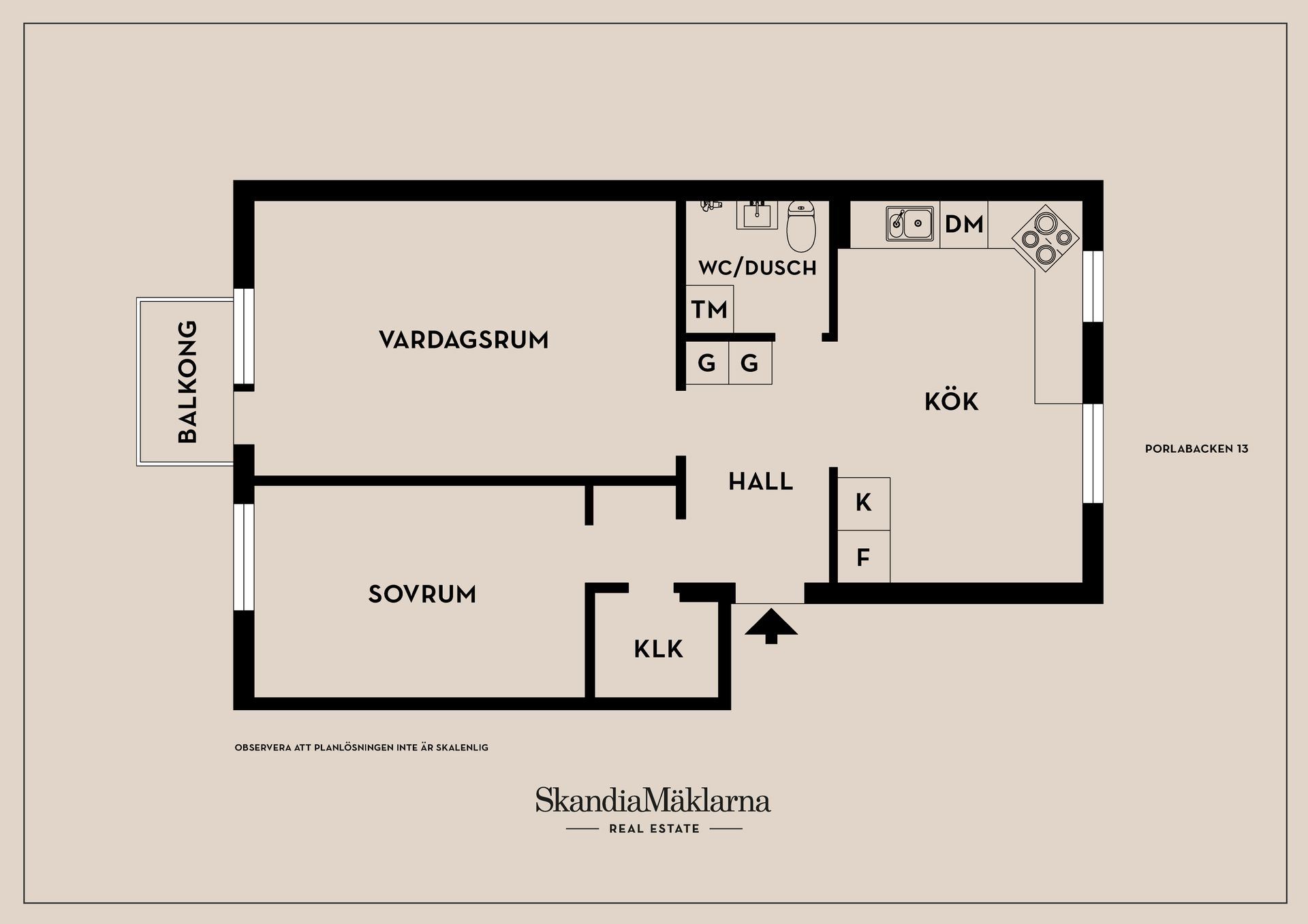 Bostadsrätt, Porlabacken 13, Hagsätra, Stockholm