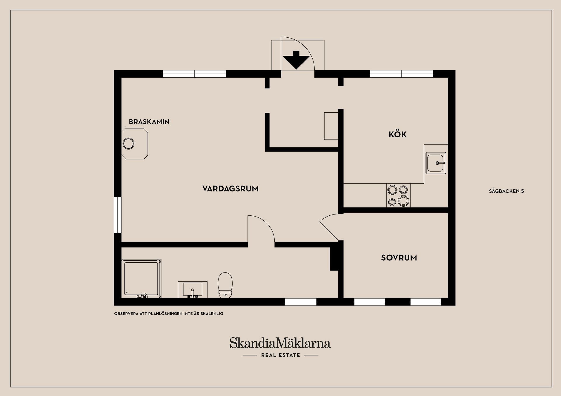 Villa, Sågbacken 5, Upplands-Bro - Sågbacken, Upplands-Bro