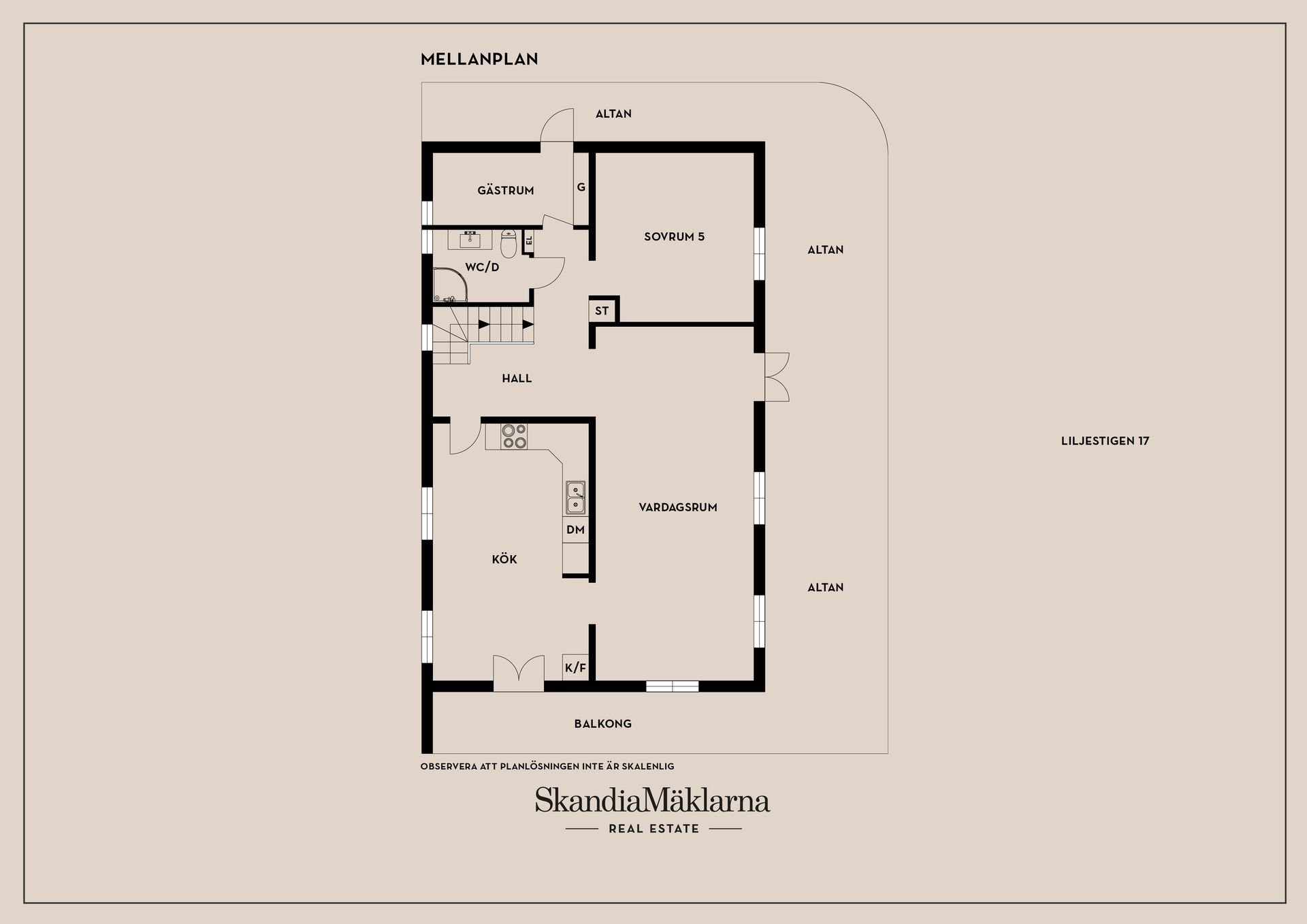 Villa, Liljestigen 17, Herrängen, Stockholm