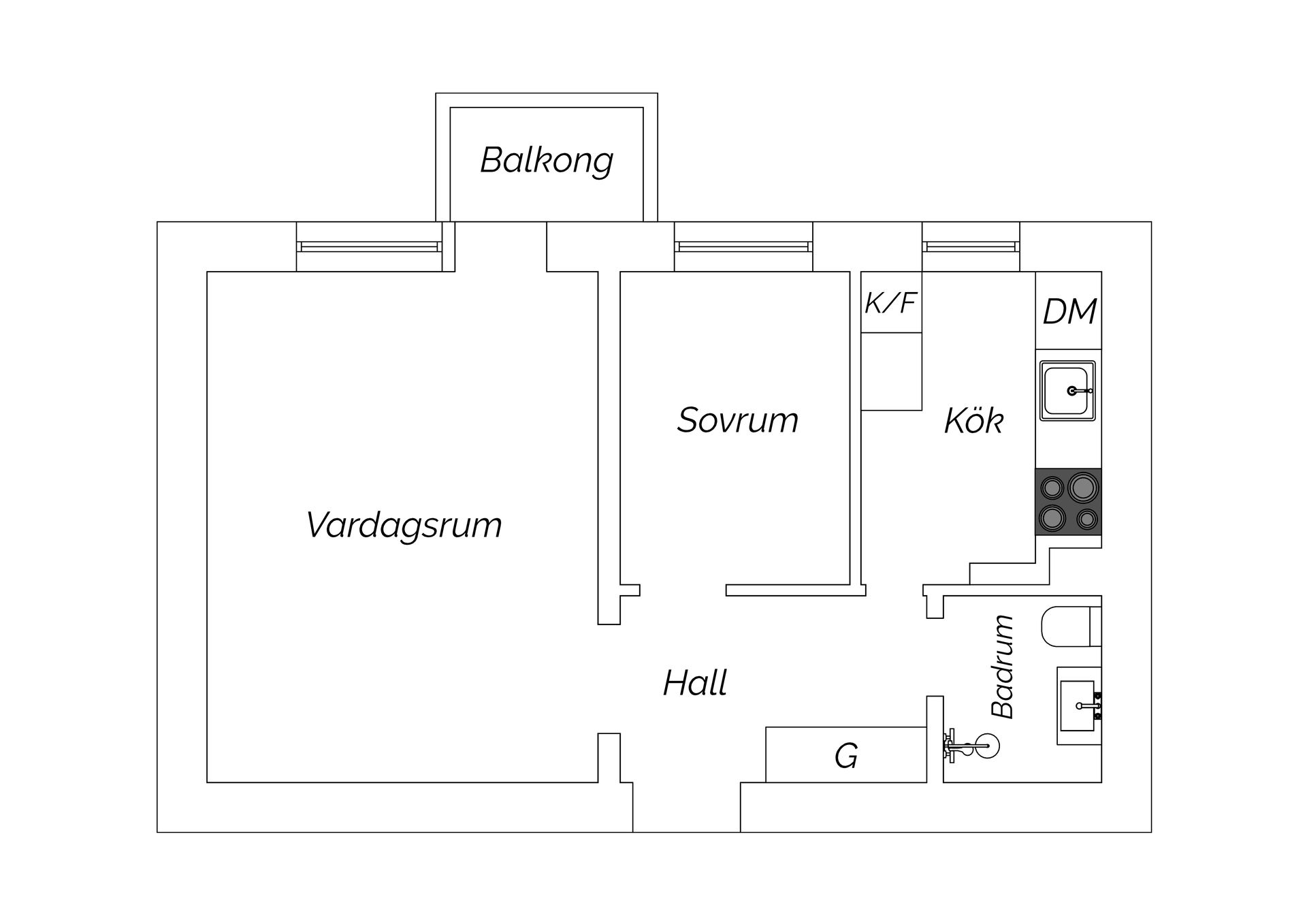 Bostadsrätt, Vapengatan 5, Aspudden, Stockholm