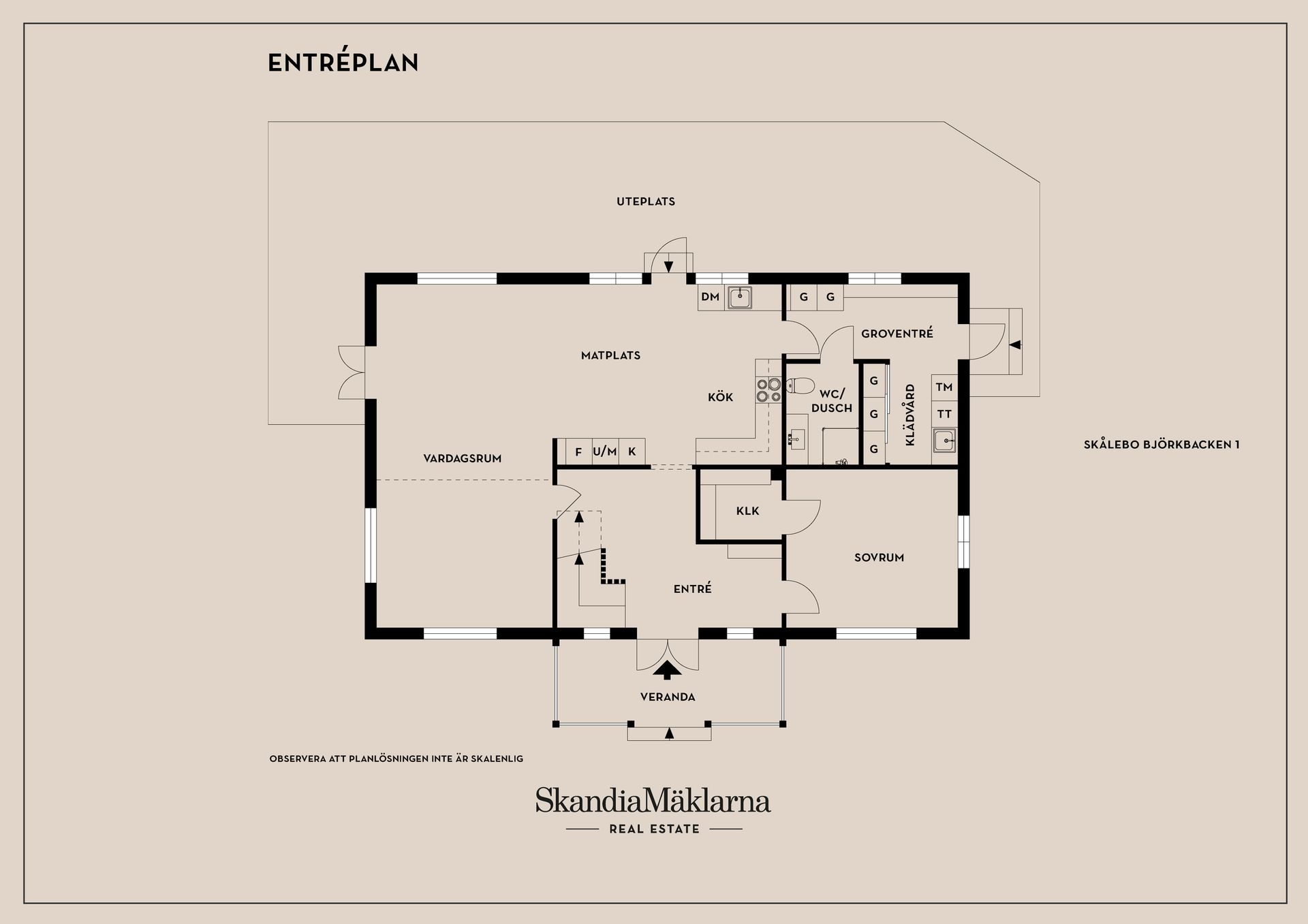 Villa, Skålebo Björkbacken 1, Skeda Udde, landet, Linköping
