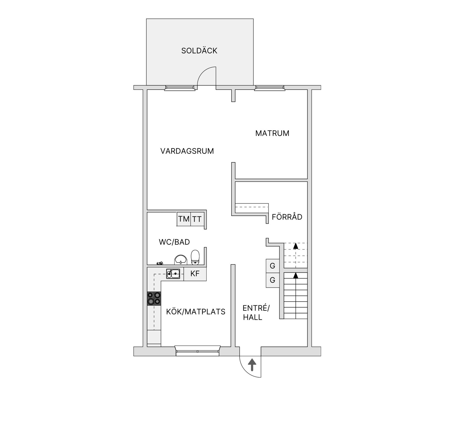 Bostadsrätt, Radhus, Fäbodgatan 24, Anderstorp, Skellefteå