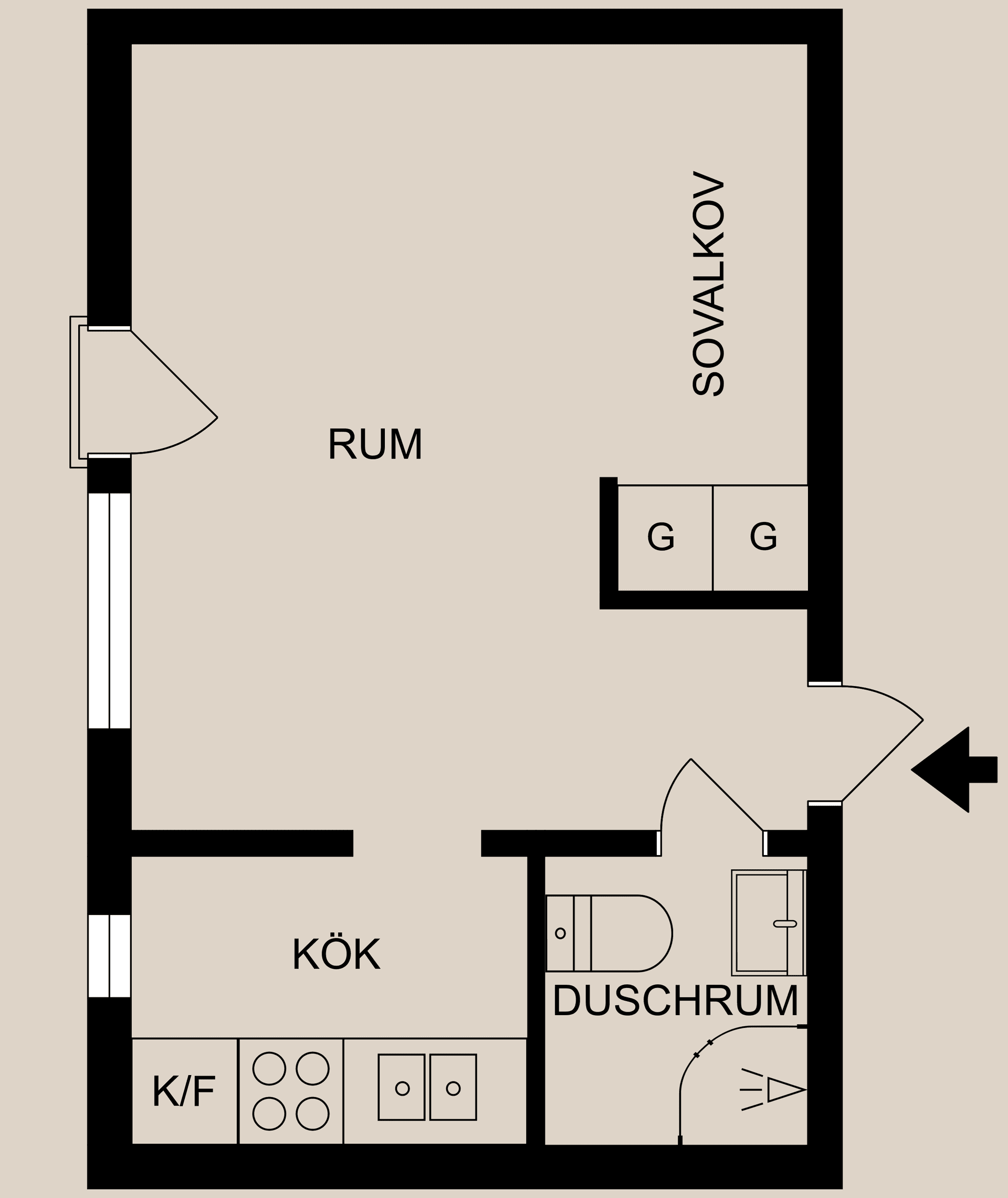 Bostadsrätt, Södra Storängsvägen 54A, Hårstorp, Finspång