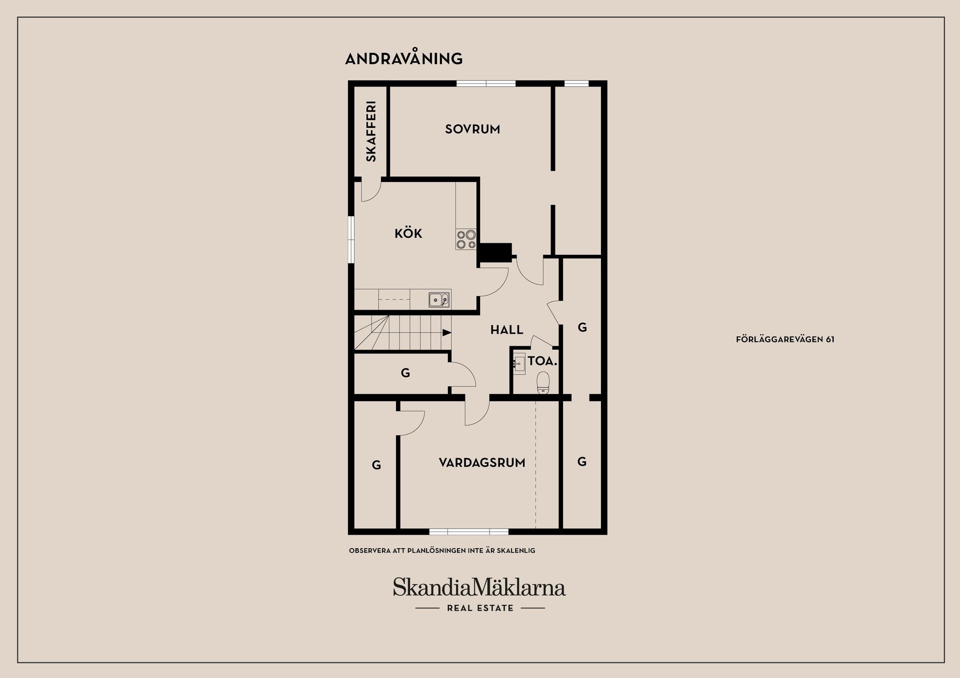 Villa, Förläggarevägen 61, Mark