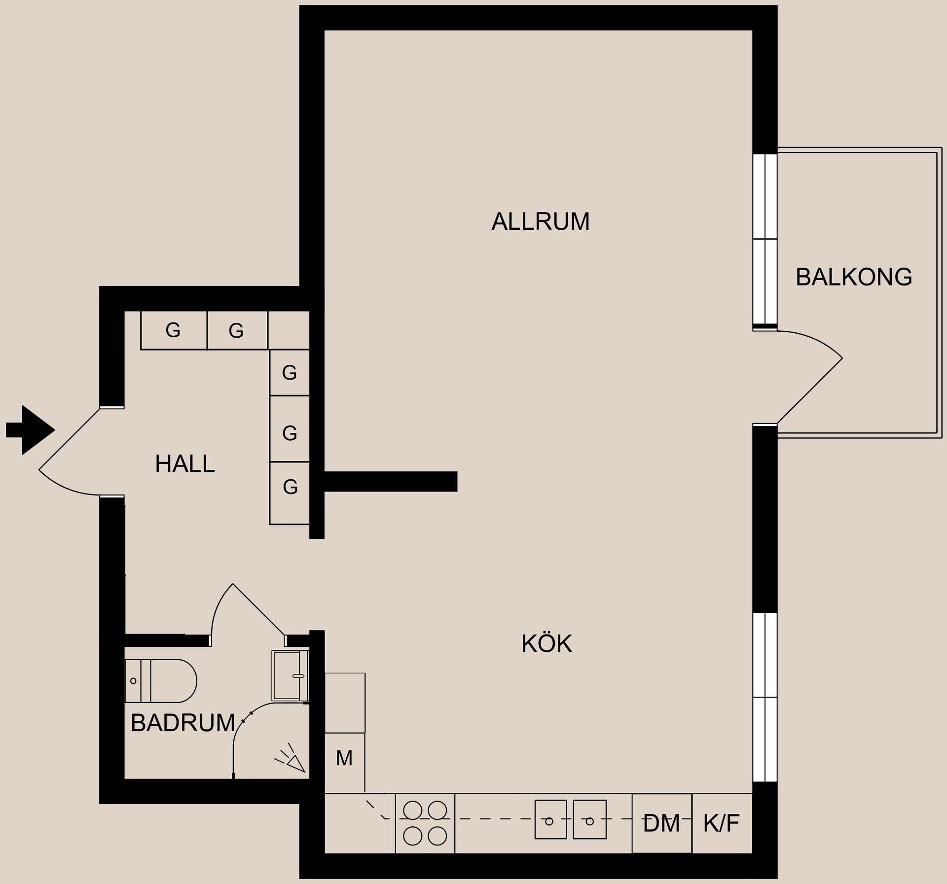 Bostadsrätt, Wadströmsgatan 16, Centralt, Söder, Norrköping