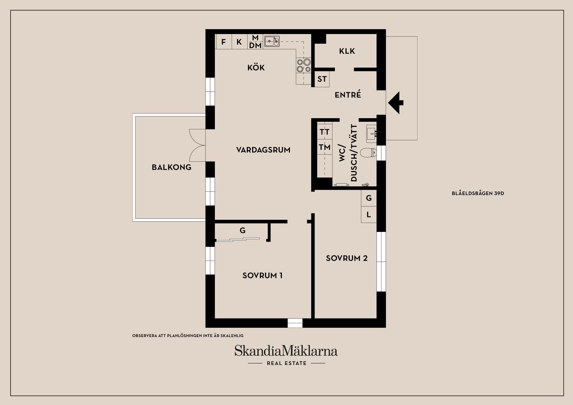 Bostadsrätt, Blåeldsbågen 39D, Sturefors, Linköping