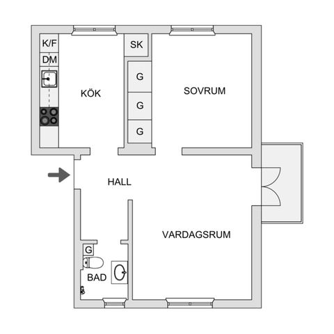 Bostadsrätt, Ulvens gata 20B, Hedvigsborg, Borås