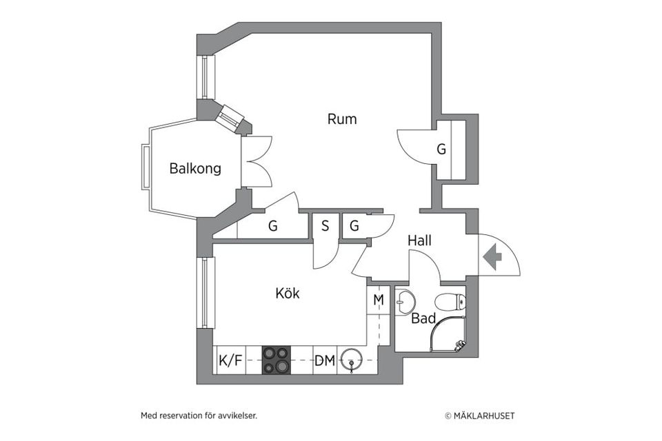 Bostadsrätt, Karl Xi:s Väg 25, Centrum, Halmstad