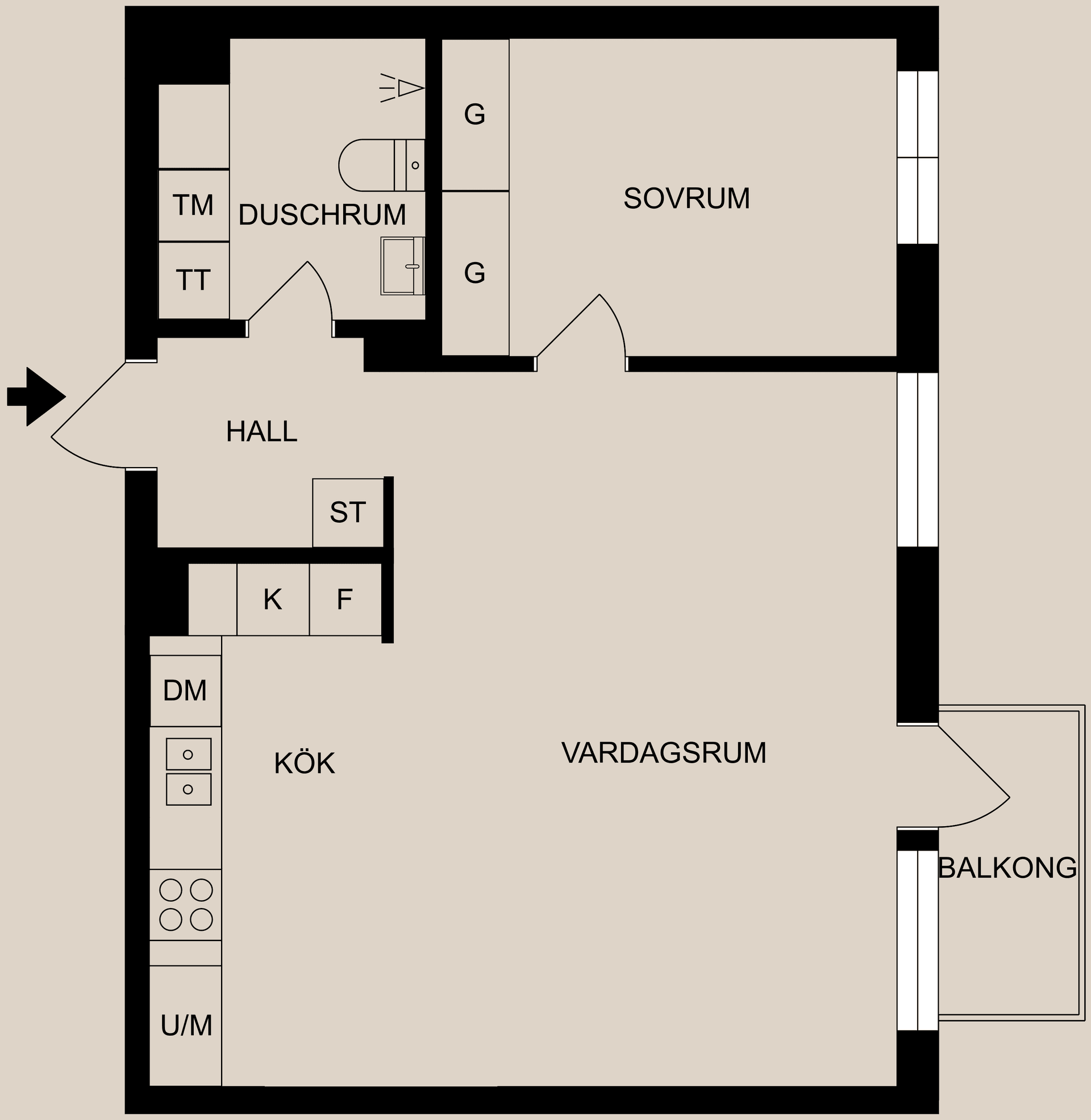 Bostadsrätt, Sveagatan 7, Centralt, resecentrum, Norrköping