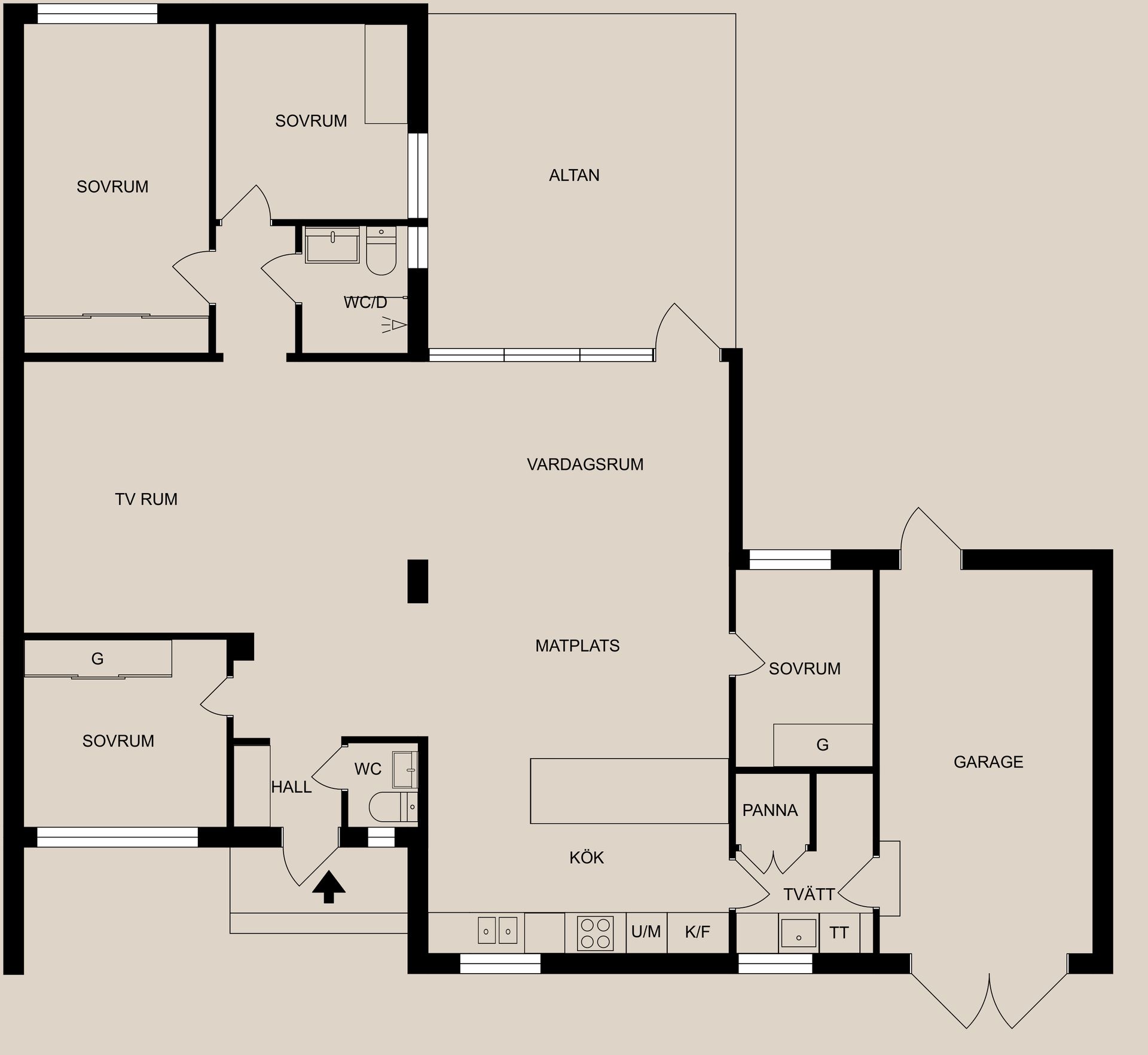 Radhus, Bäraregatan 40, Hageby, Norrköping