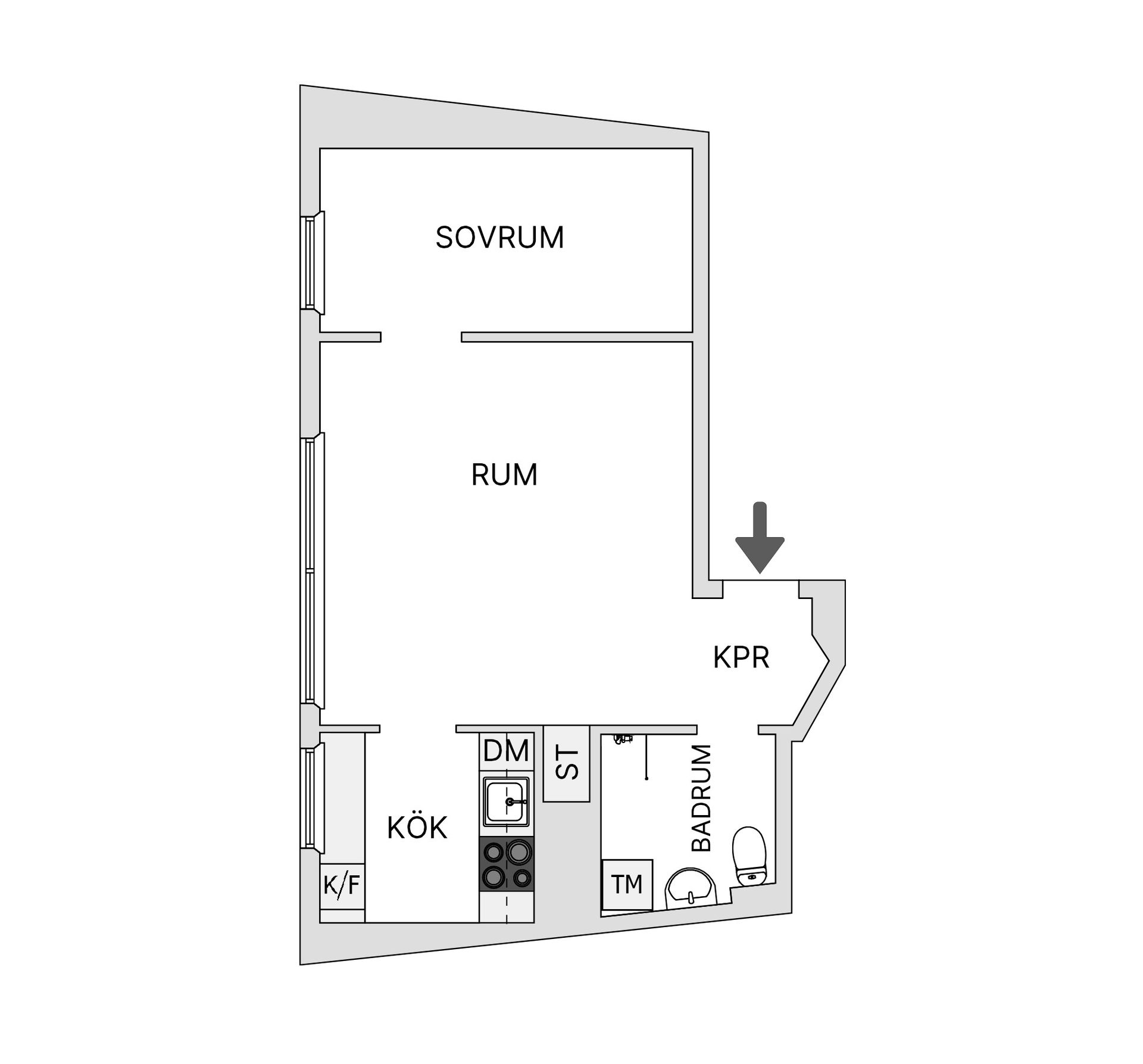 Bostadsrätt, Flintbacken 6, Södermalm - Skinnarviksberget, Stockholm