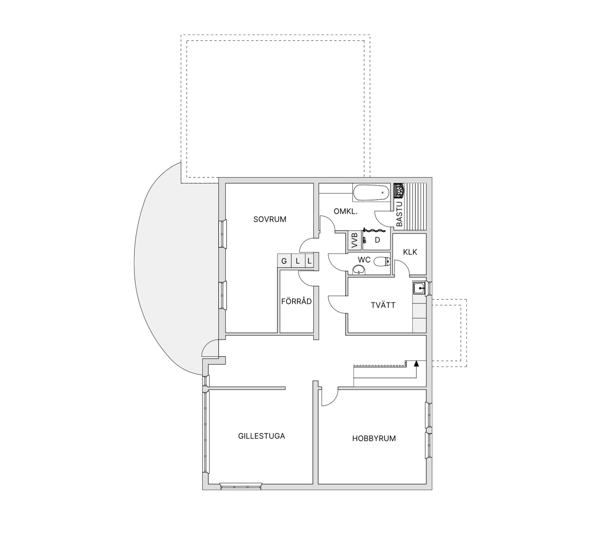 Villa, Bygdegatan 10, Bygdsiljum, Skellefteå