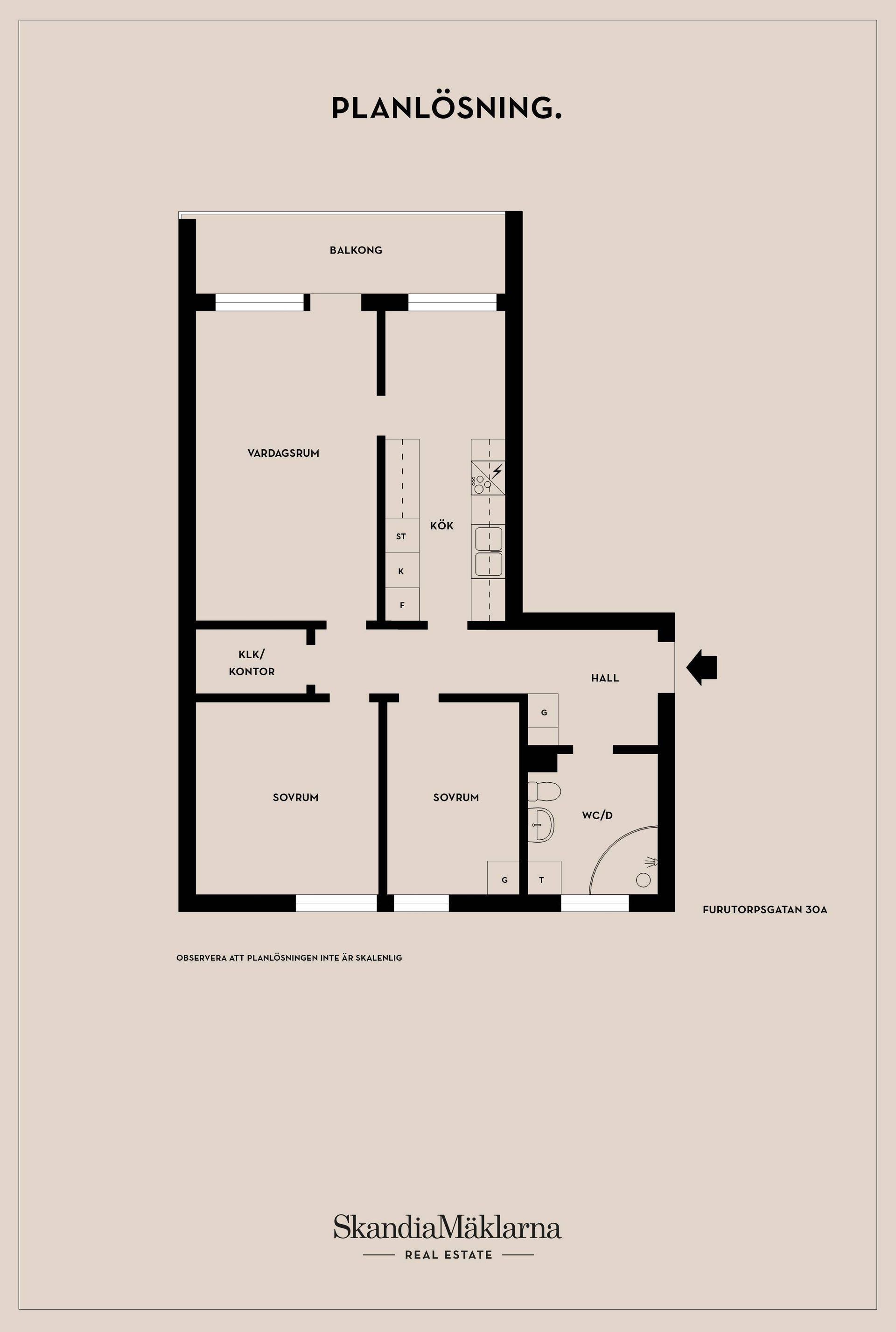 Bostadsrätt, Furutorpsgatan 30B, Söder, Helsingborg